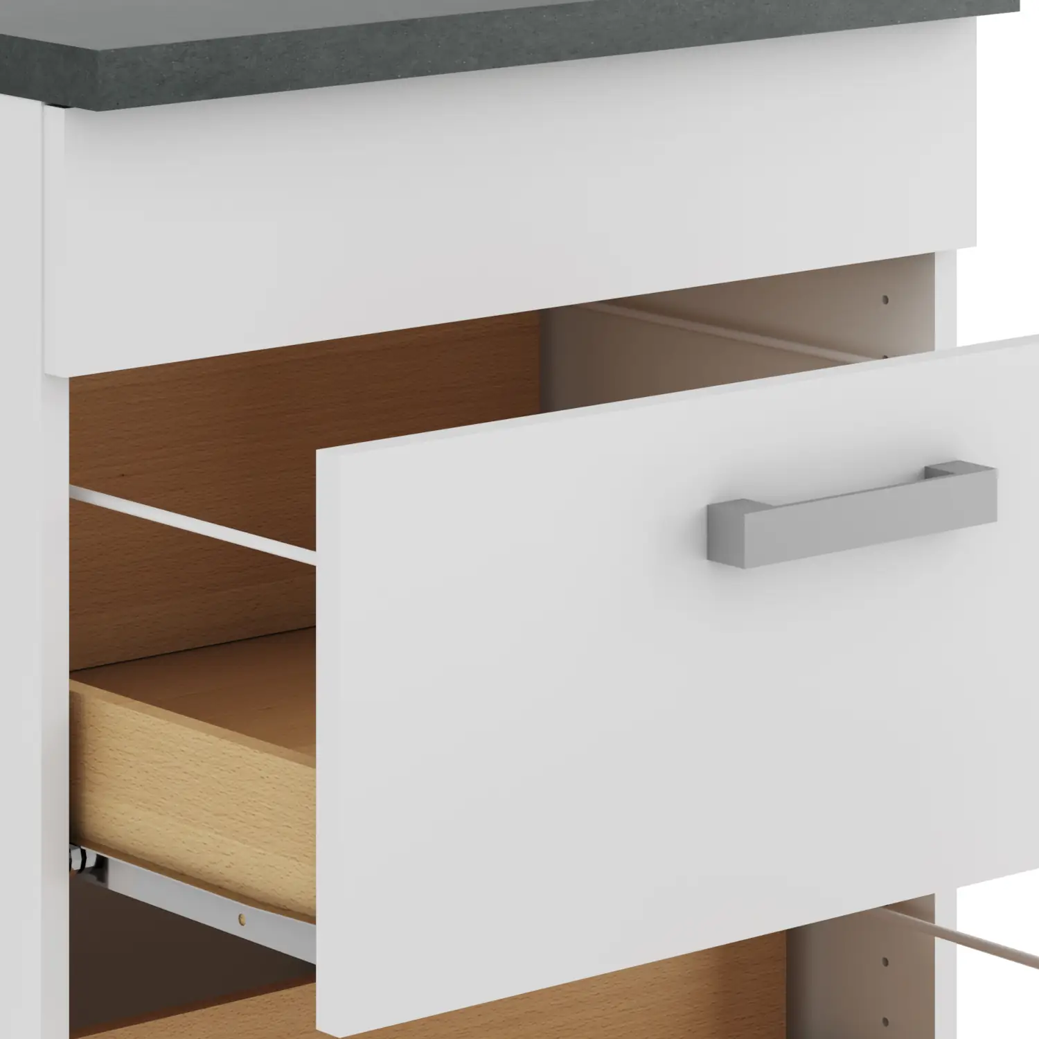 Unterschrank für Glaskeramikkochfeld OPTIFIT Oslo 60 cm Weiß