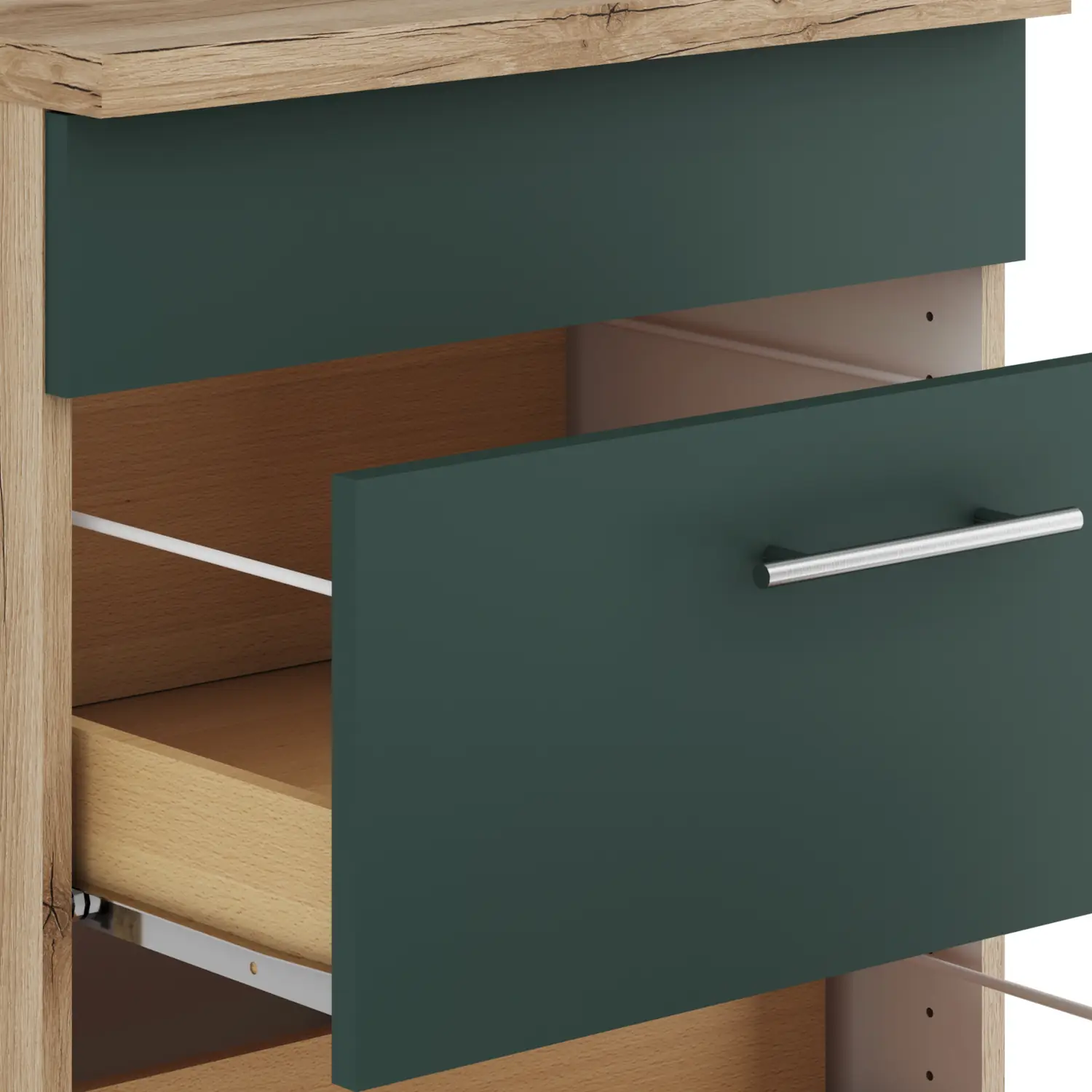 Unterschrank für Glaskeramikkochfeld OPTIFIT Savona 60 cm Steingrün