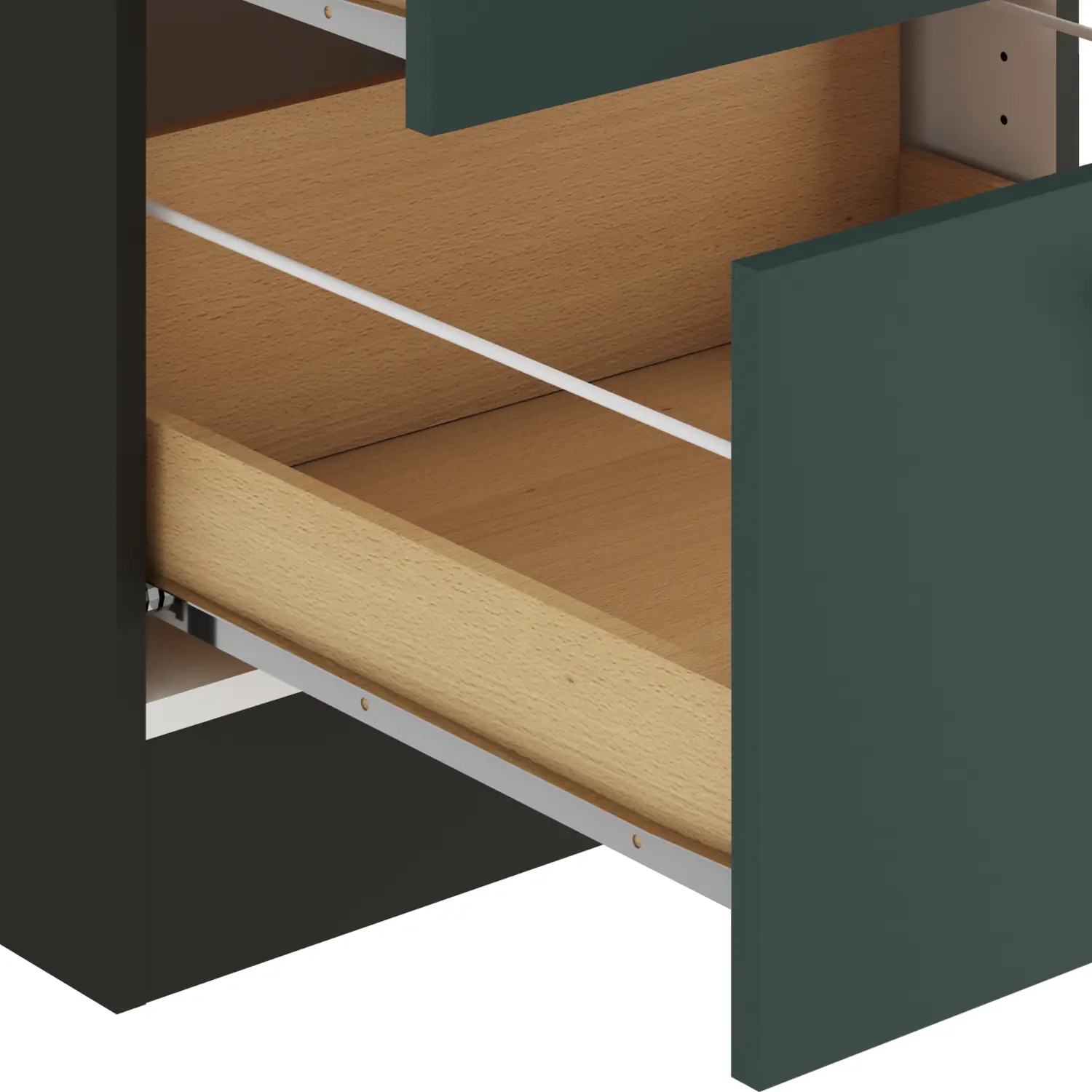 Unterschrank für Glaskeramikkochfeld OPTIFIT Verona 60 cm Steingrün