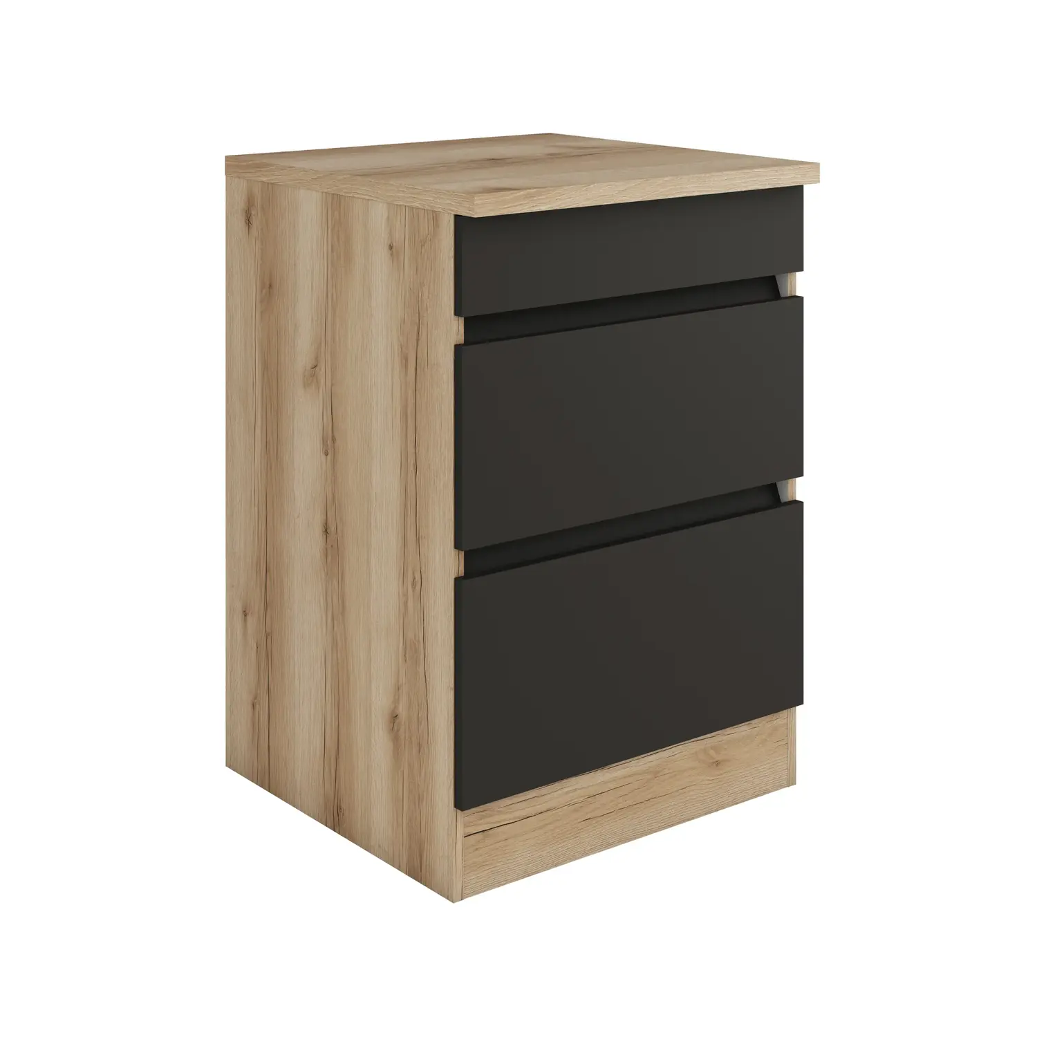 Unterschrank für Glaskeramikkochfeld OPTIFIT Noah 60 cm Anthrazit