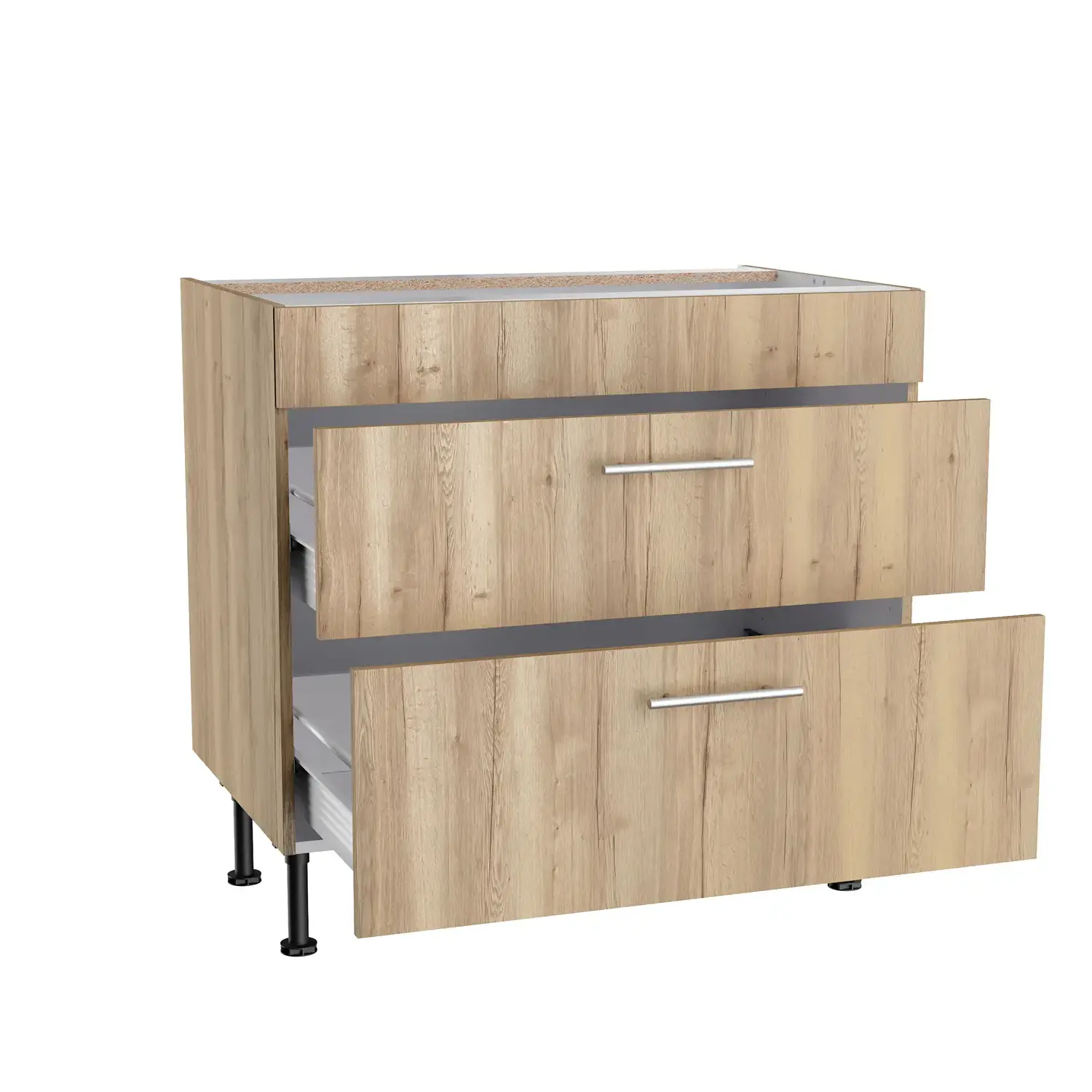 Unterschrank für Glaskeramikkochfeld OPTIFIT Erik 90 cm Wildeiche
