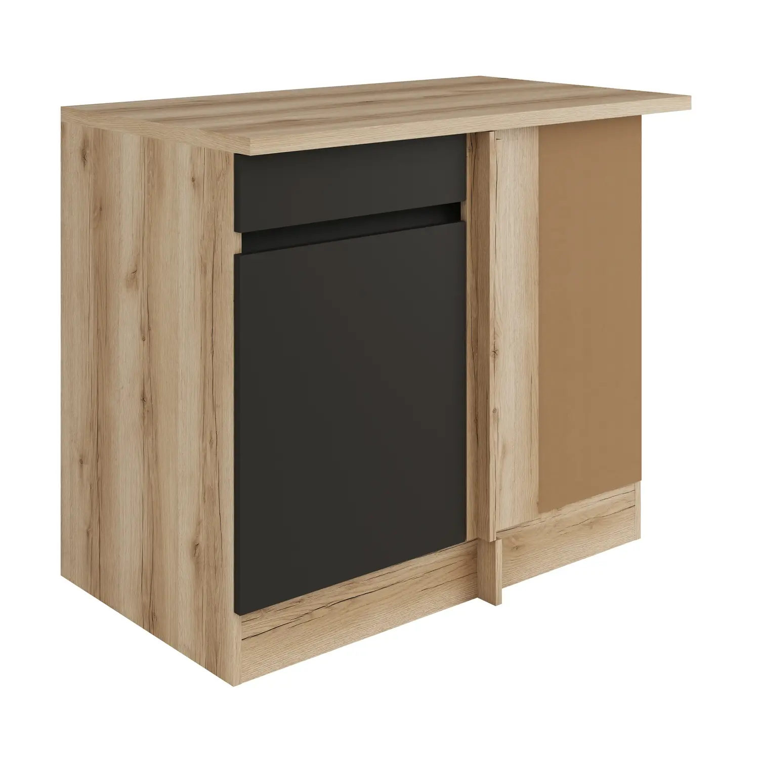 Eckunterschrank OPTIFIT Noah 100 cm Anthrazit