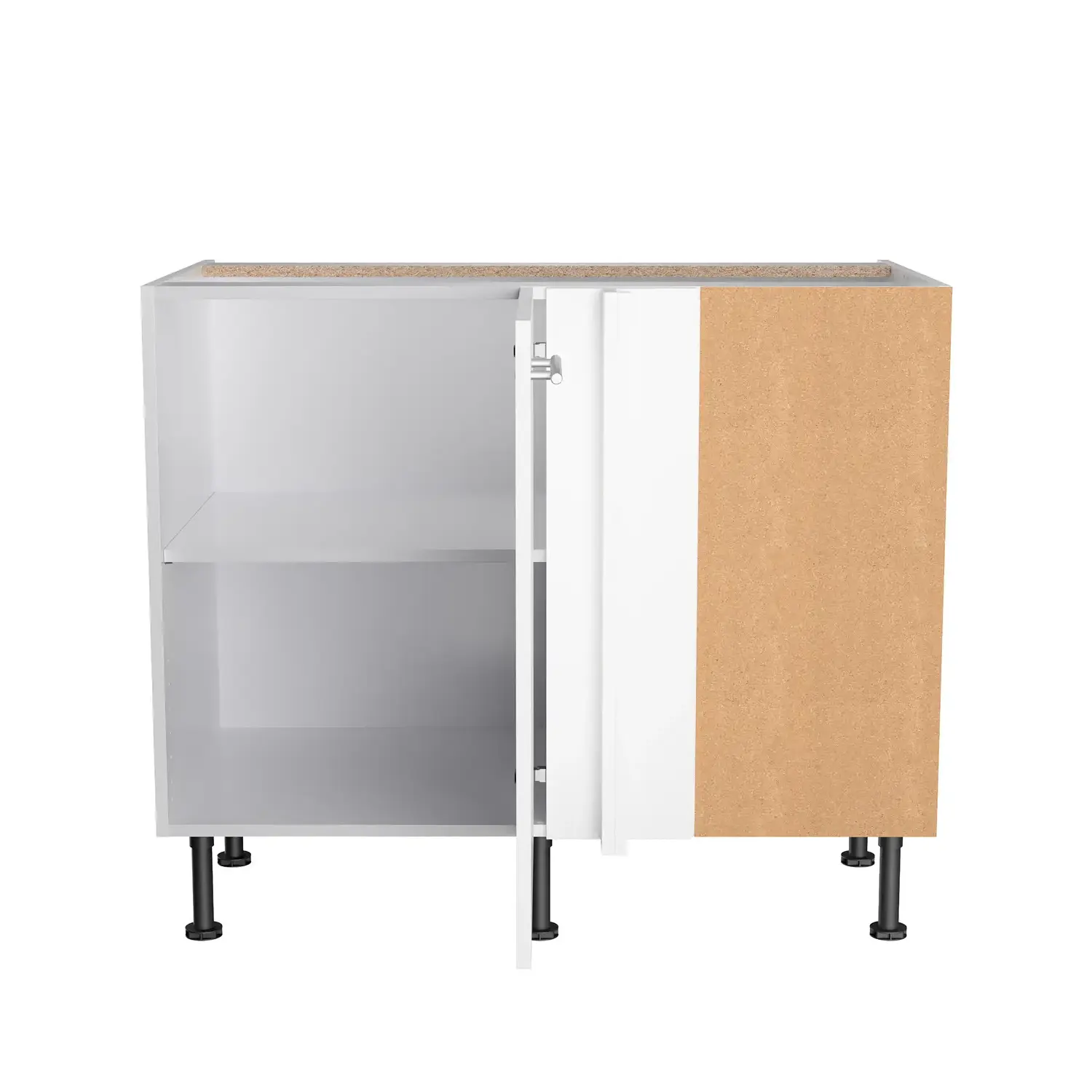Eckunterschrank OPTIFIT Bengt 115 x 65 cm Weiß