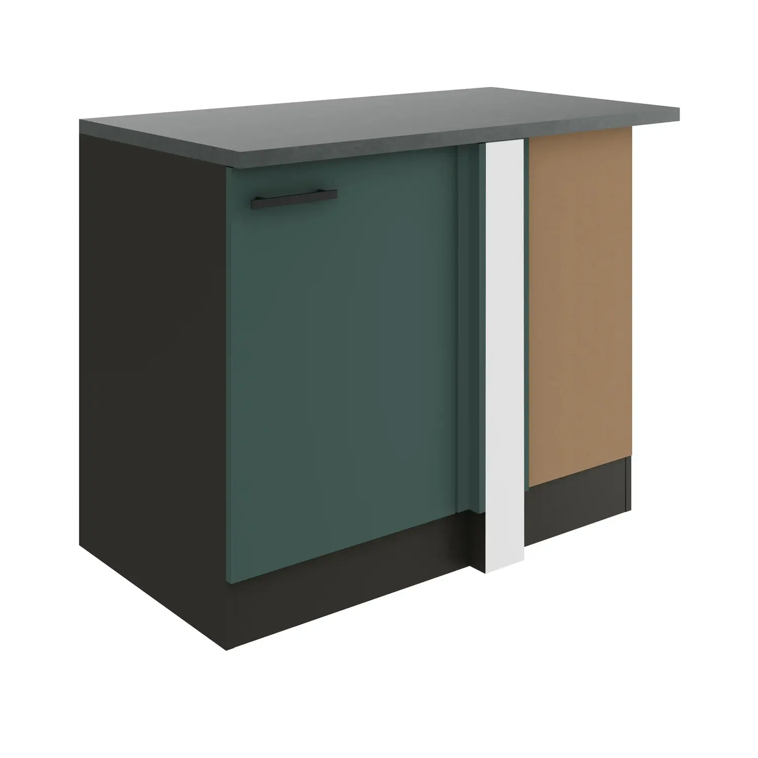 Eckunterschrank für Geschirrspüler OPTIFIT Verona 110 cm Steingrün