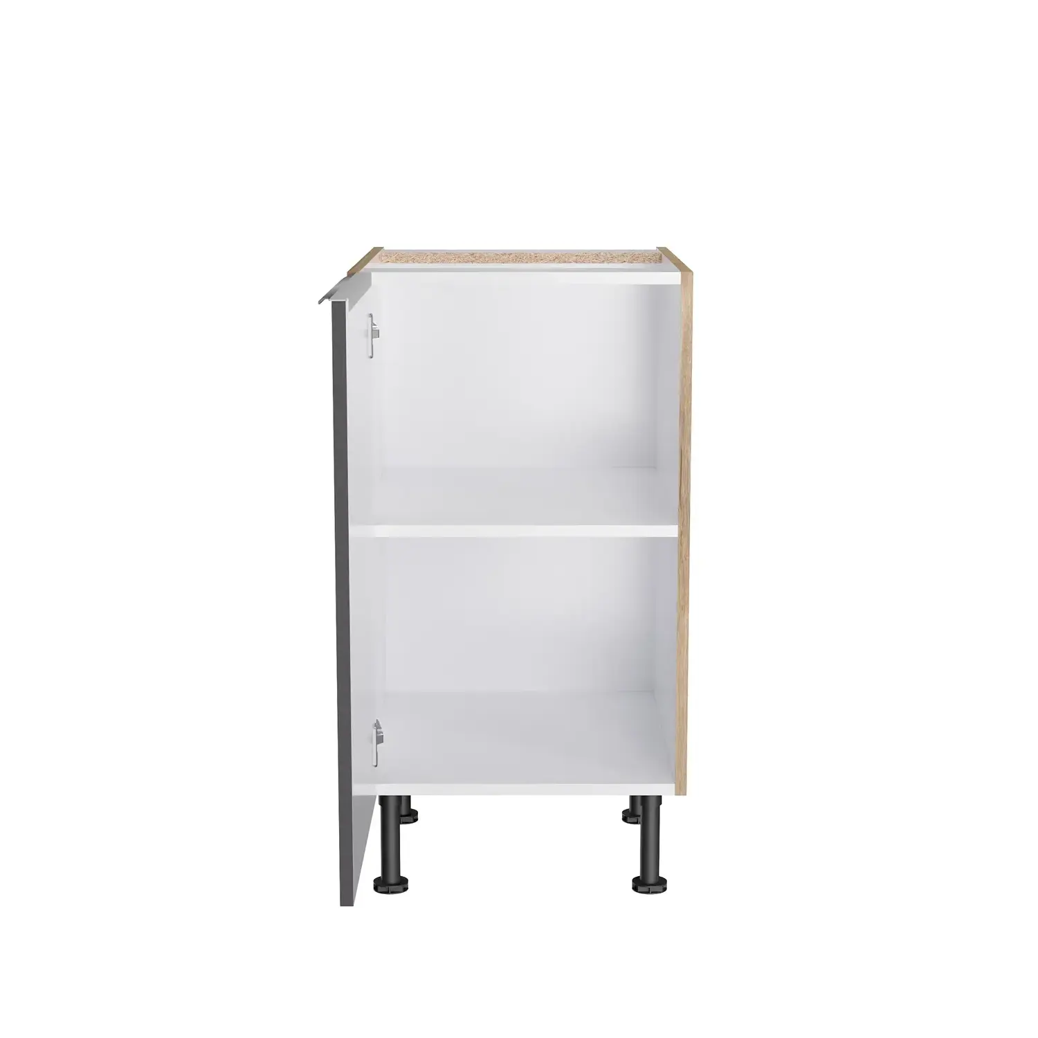 Unterschrank OPTIFIT Linus 45 cm Anthrazit Glanz