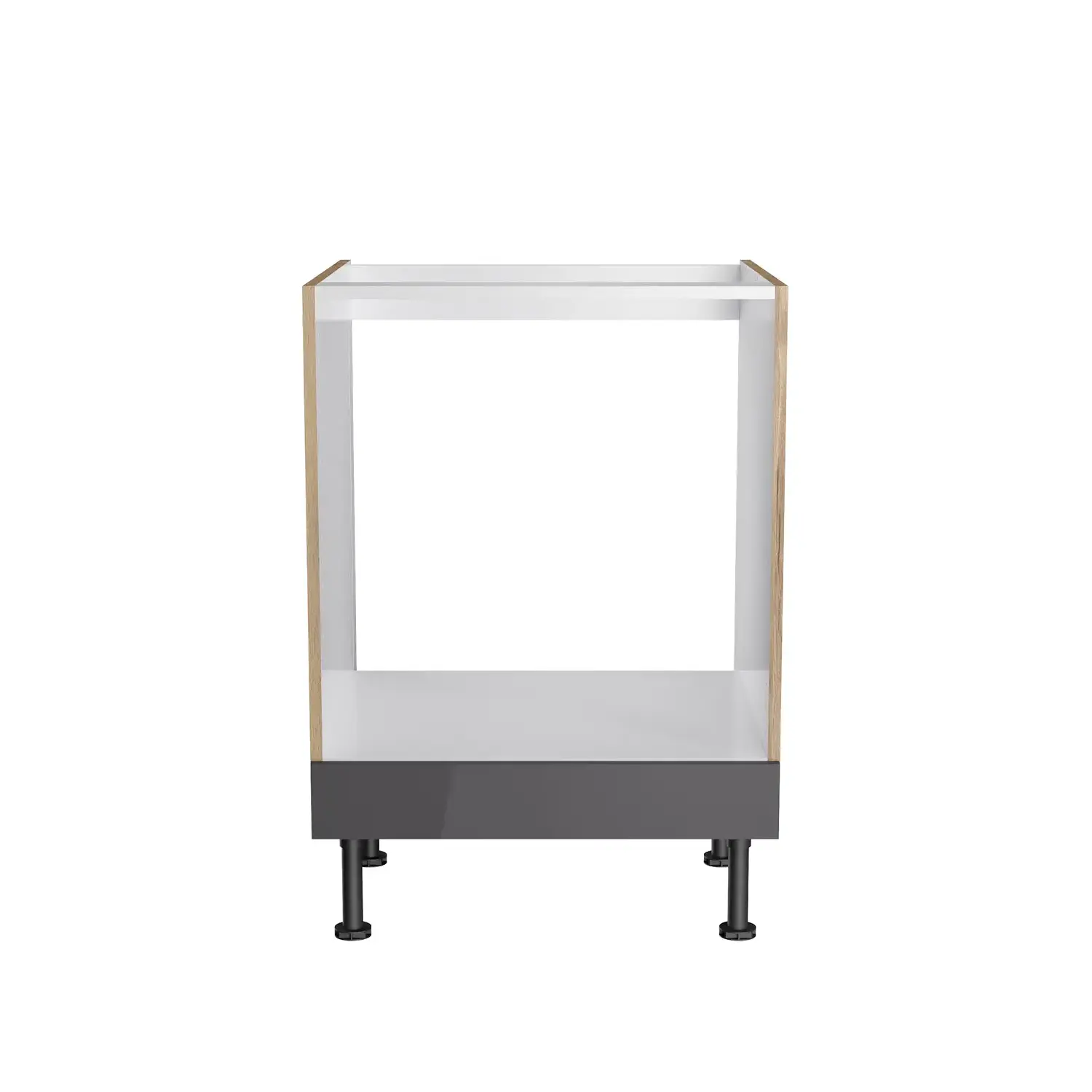 Herdumbauschrank OPTIFIT Jonte 60 cm Anthrazit Glanz