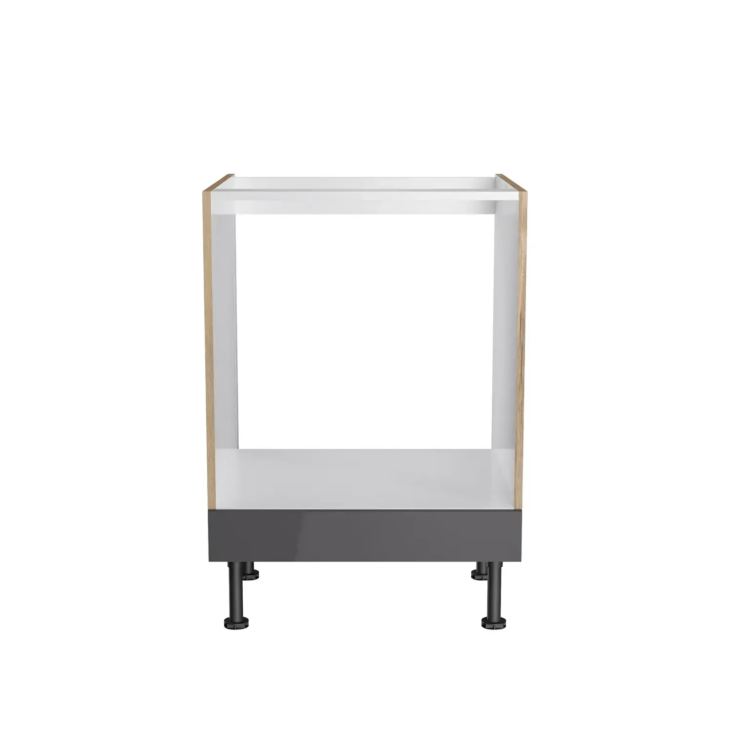 Herdumbauschrank OPTIFIT Jonte 60 cm Anthrazit Glanz