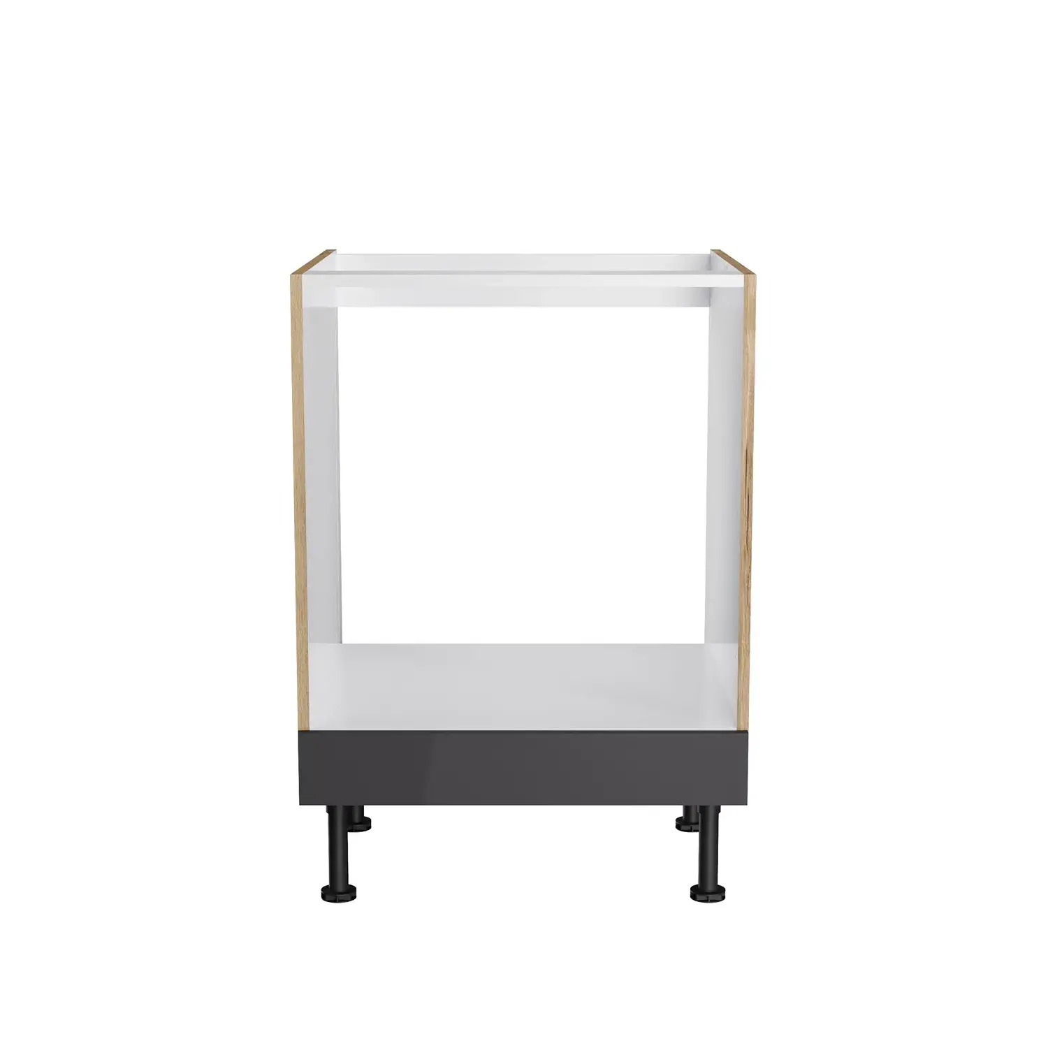 Herdumbauschrank OPTIFIT Linus 60 cm Anthrazit Glanz