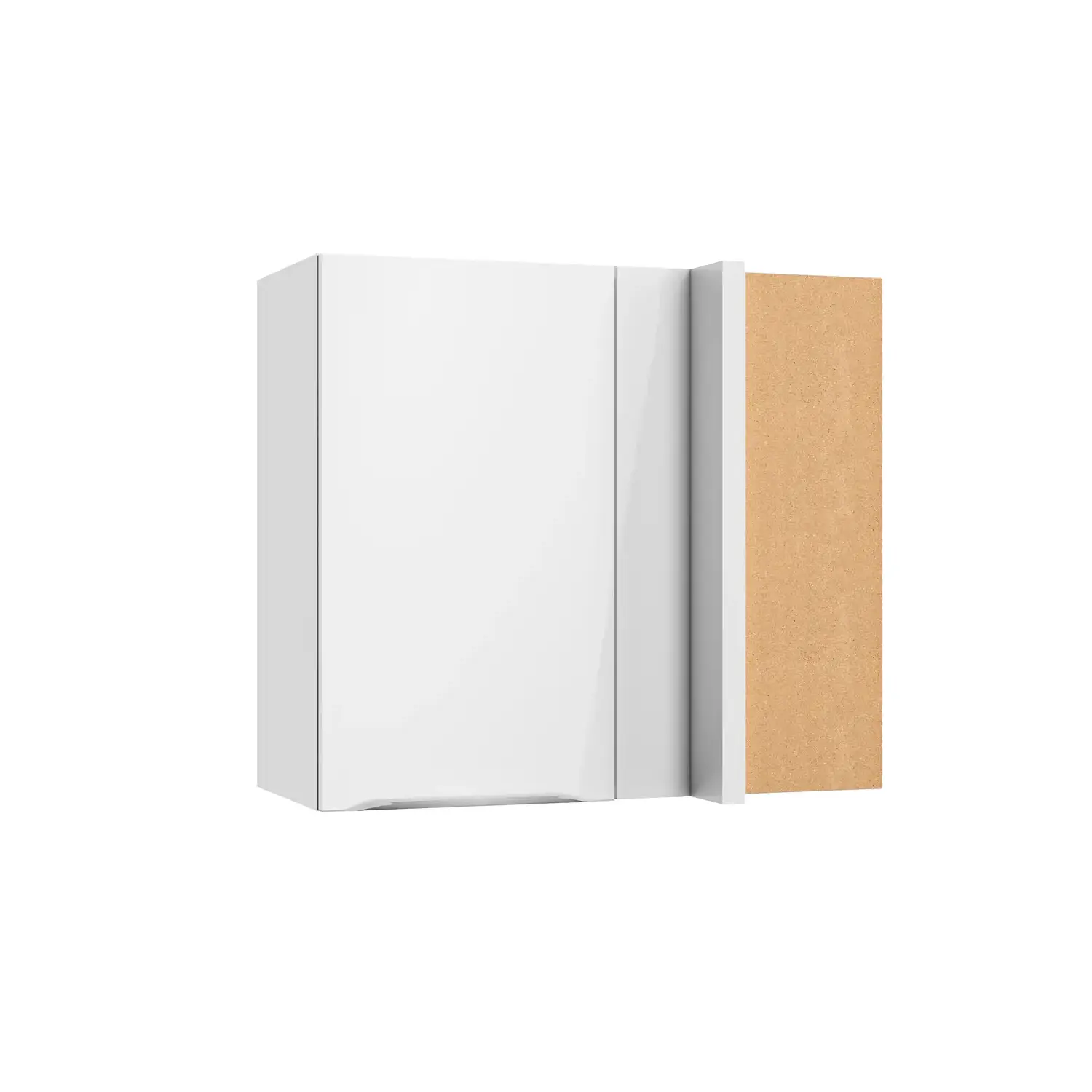 Eckhängeschrank OPTIFIT Arvid 80 cm Weiß Glanz