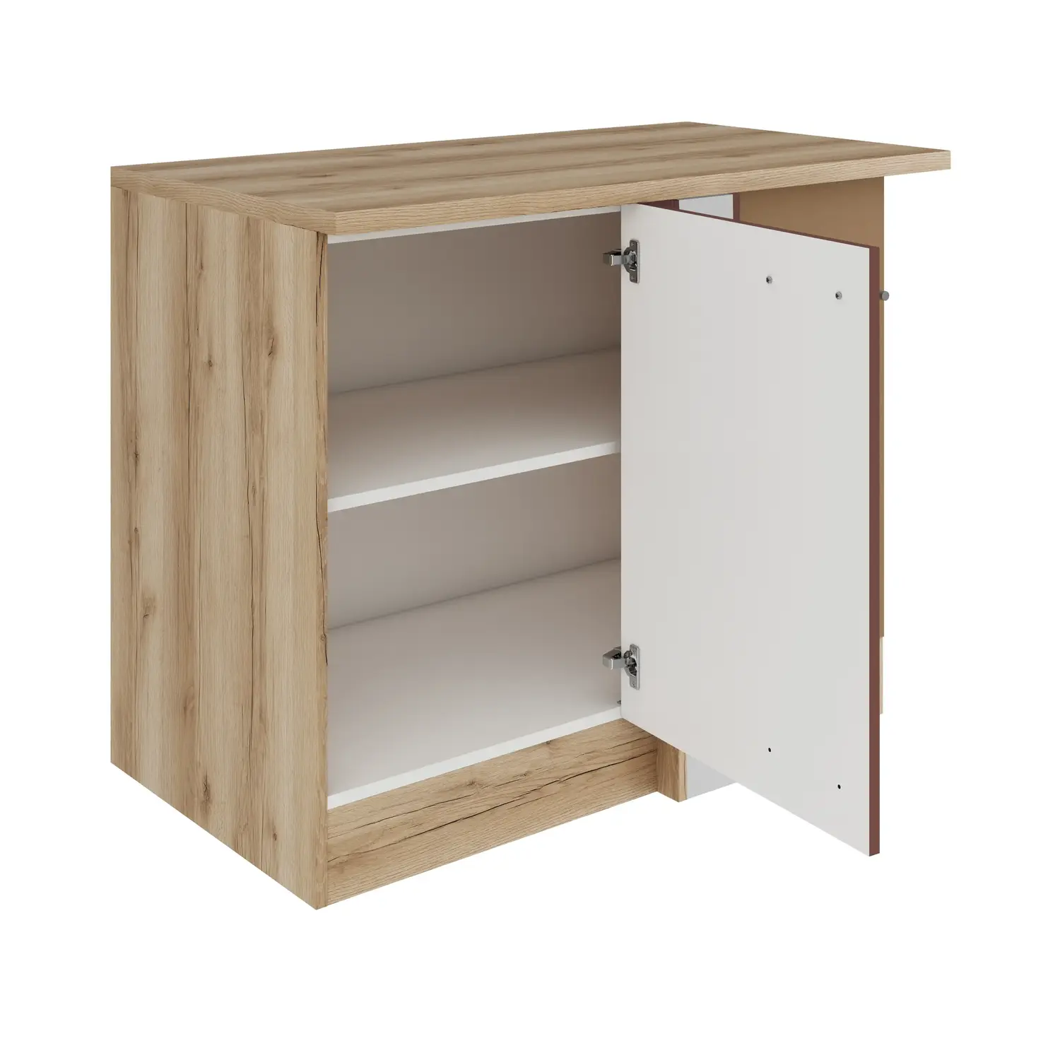 Eckunterschrank für Geschirrspüler OPTIFIT Bari 100 cm Rostrot