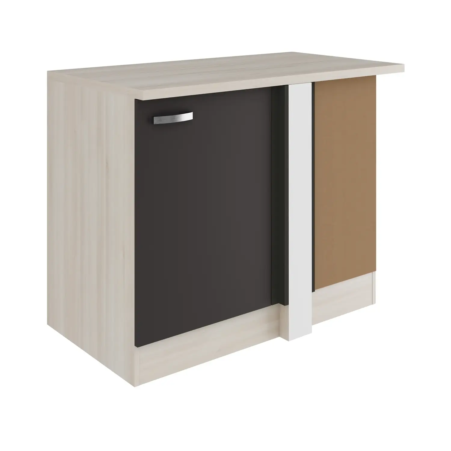 Eckunterschrank für Geschirrspüler OPTIFIT Faro 100 cm Anthrazit