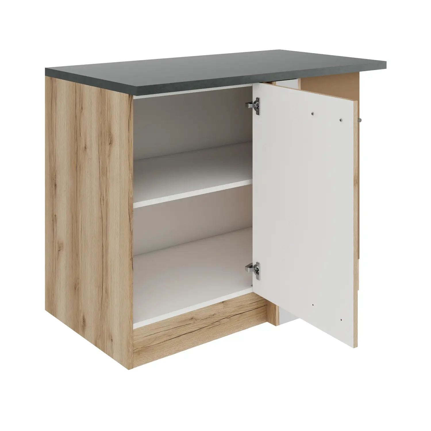 Eckunterschrank für Geschirrspüler OPTIFIT Livorno 100 cm Wildeiche