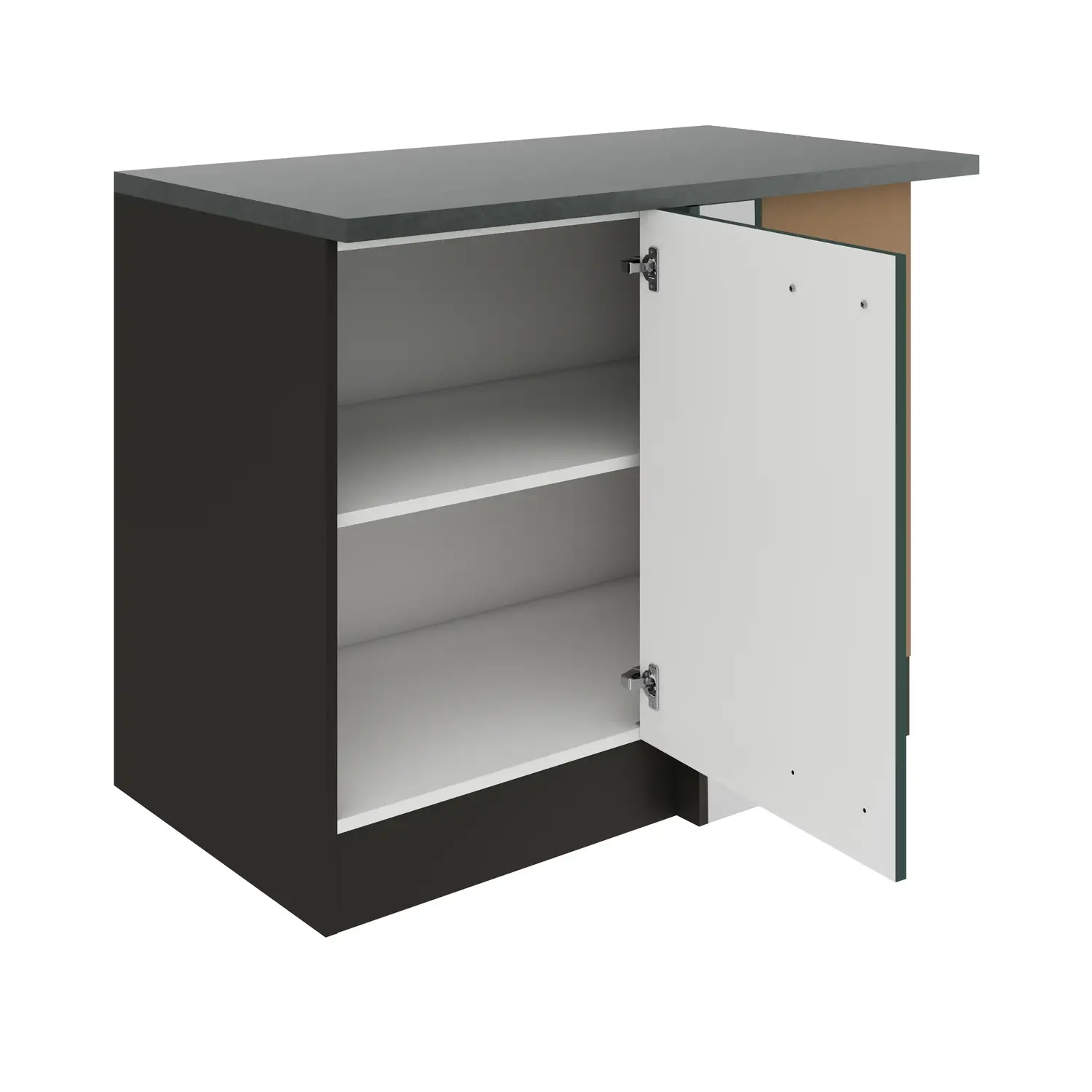 Eckunterschrank für Geschirrspüler OPTIFIT Verona 100 cm Steingrün