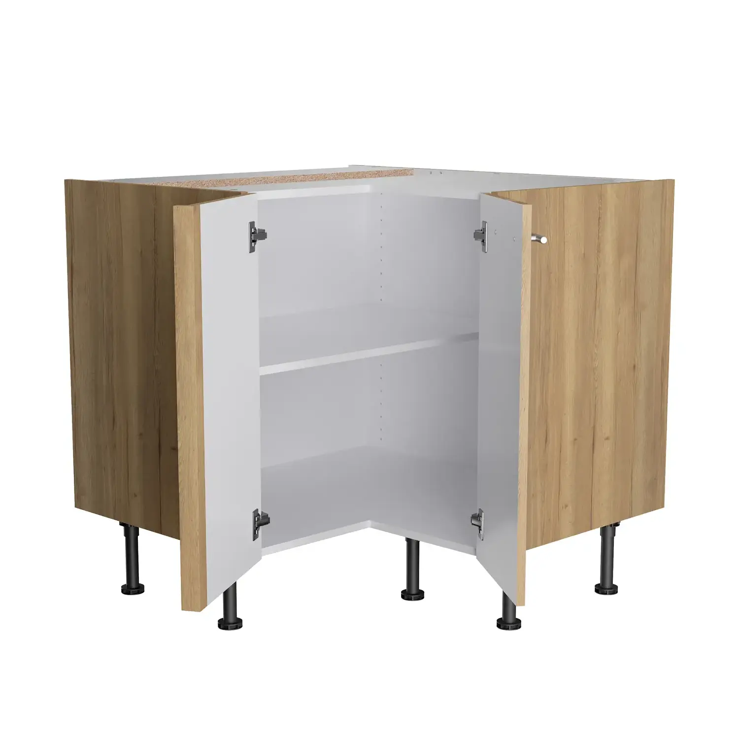 Eckunterschrank OPTIFIT Erik 90 x 90 cm Wildeiche