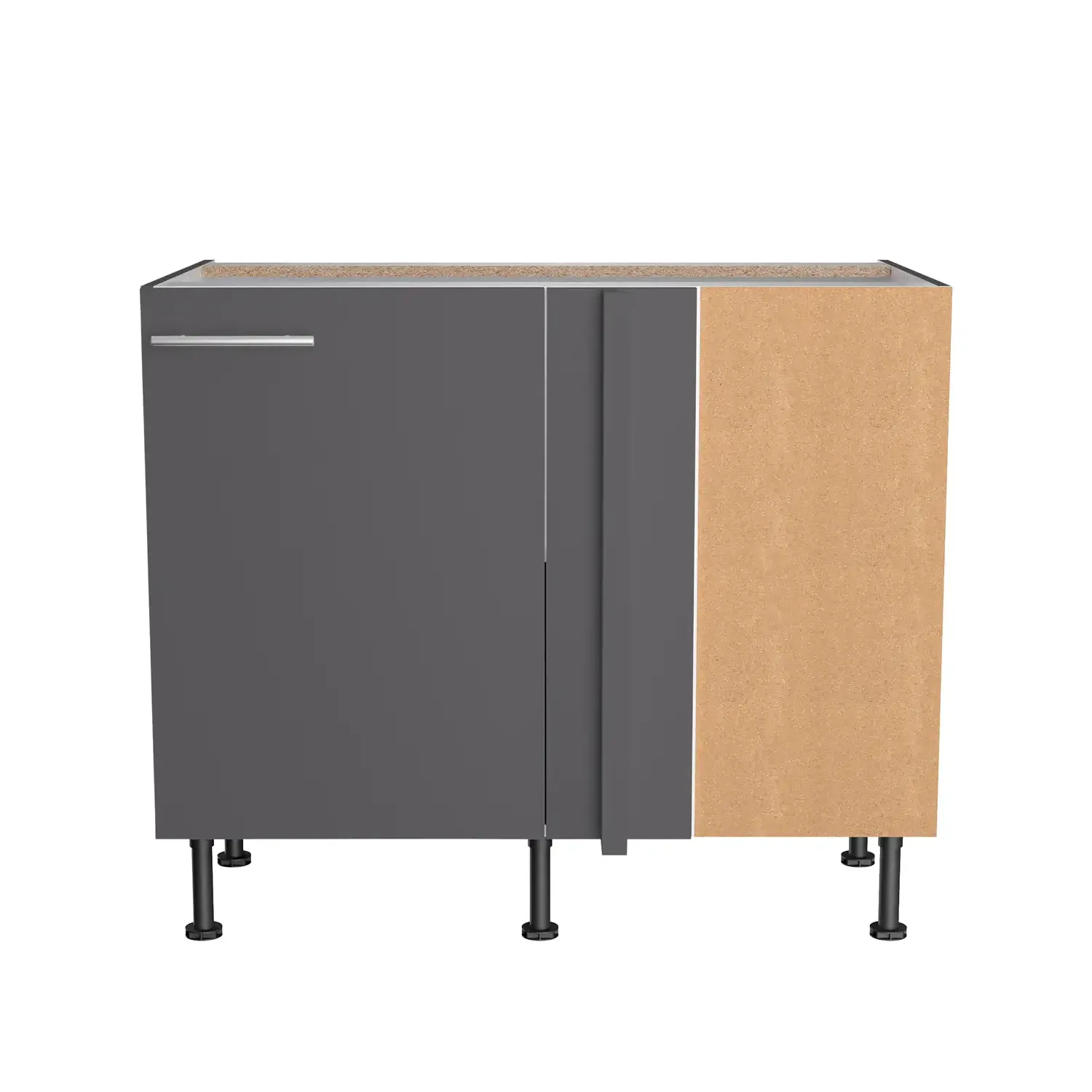 Eckunterschrank OPTIFIT Ingvar 100 cm Anthrazit