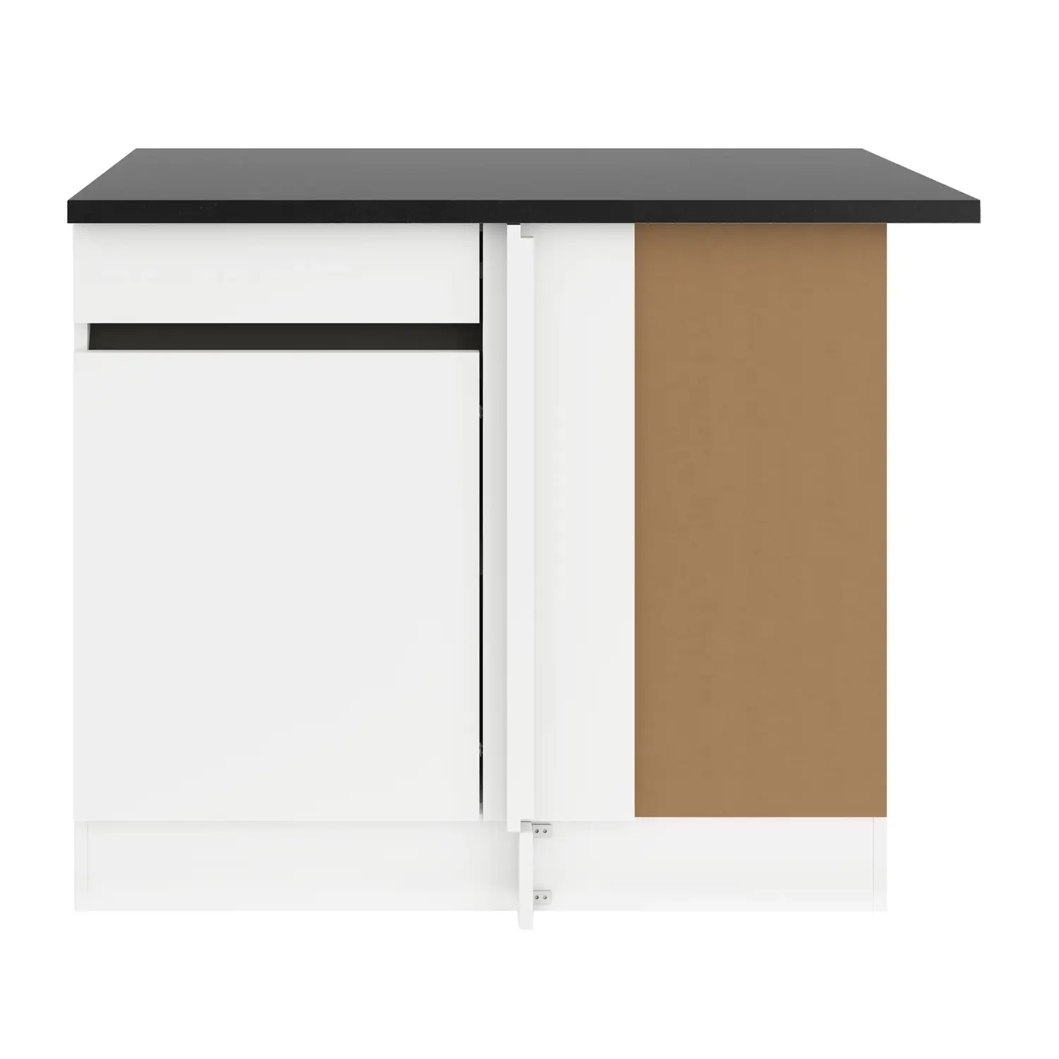 Eckunterschrank OPTIFIT Luca 100 cm Weiß