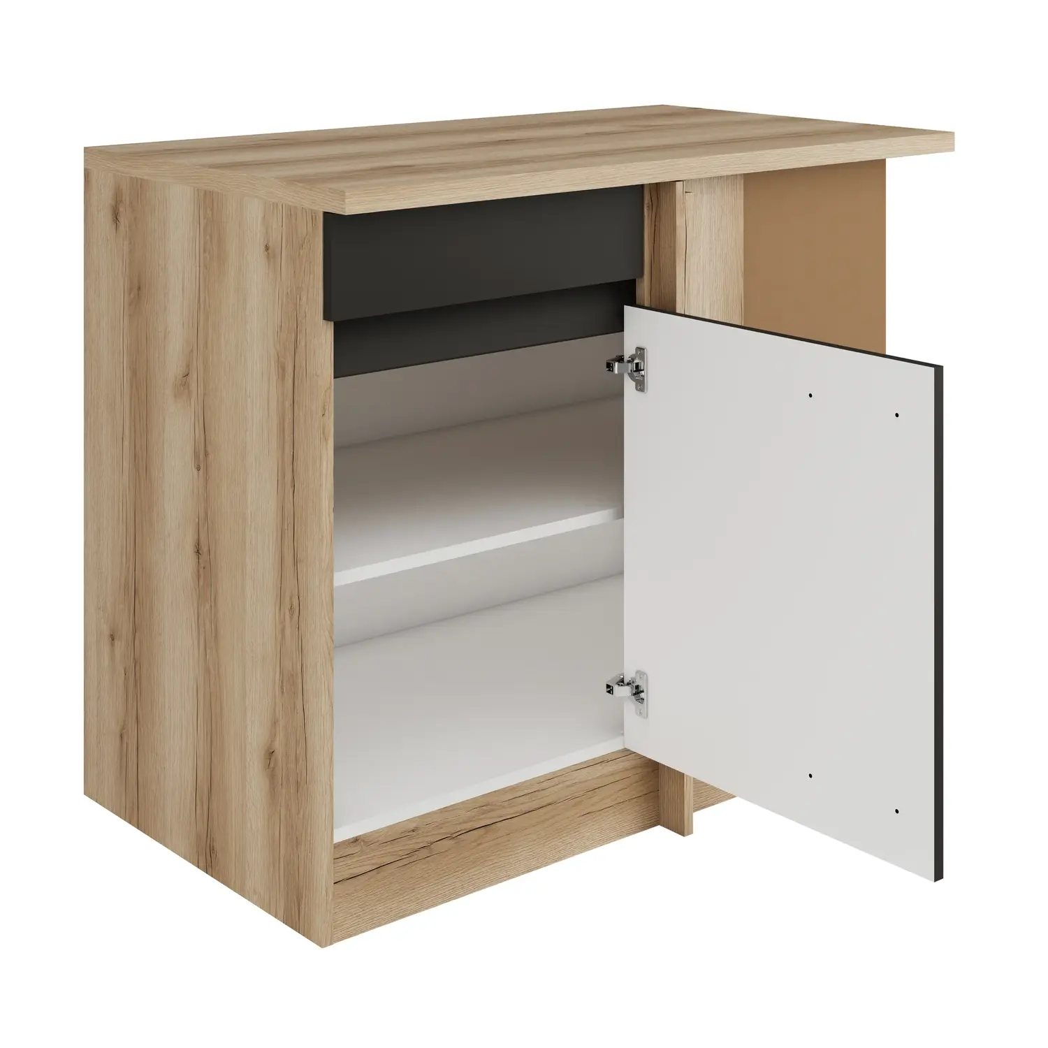 Eckunterschrank OPTIFIT Noah 100 cm Anthrazit