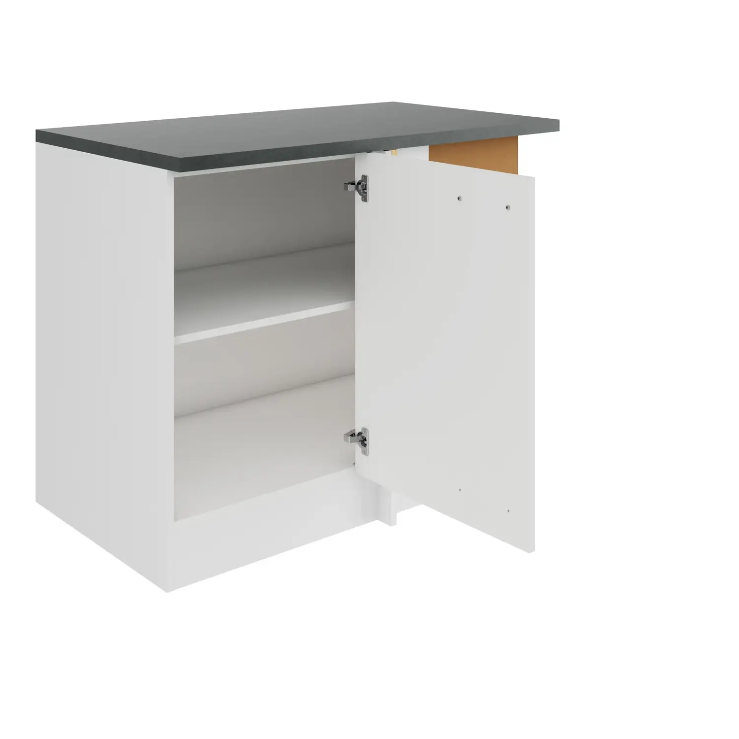 Eckunterschrank OPTIFIT Oslo 100 cm Weiß