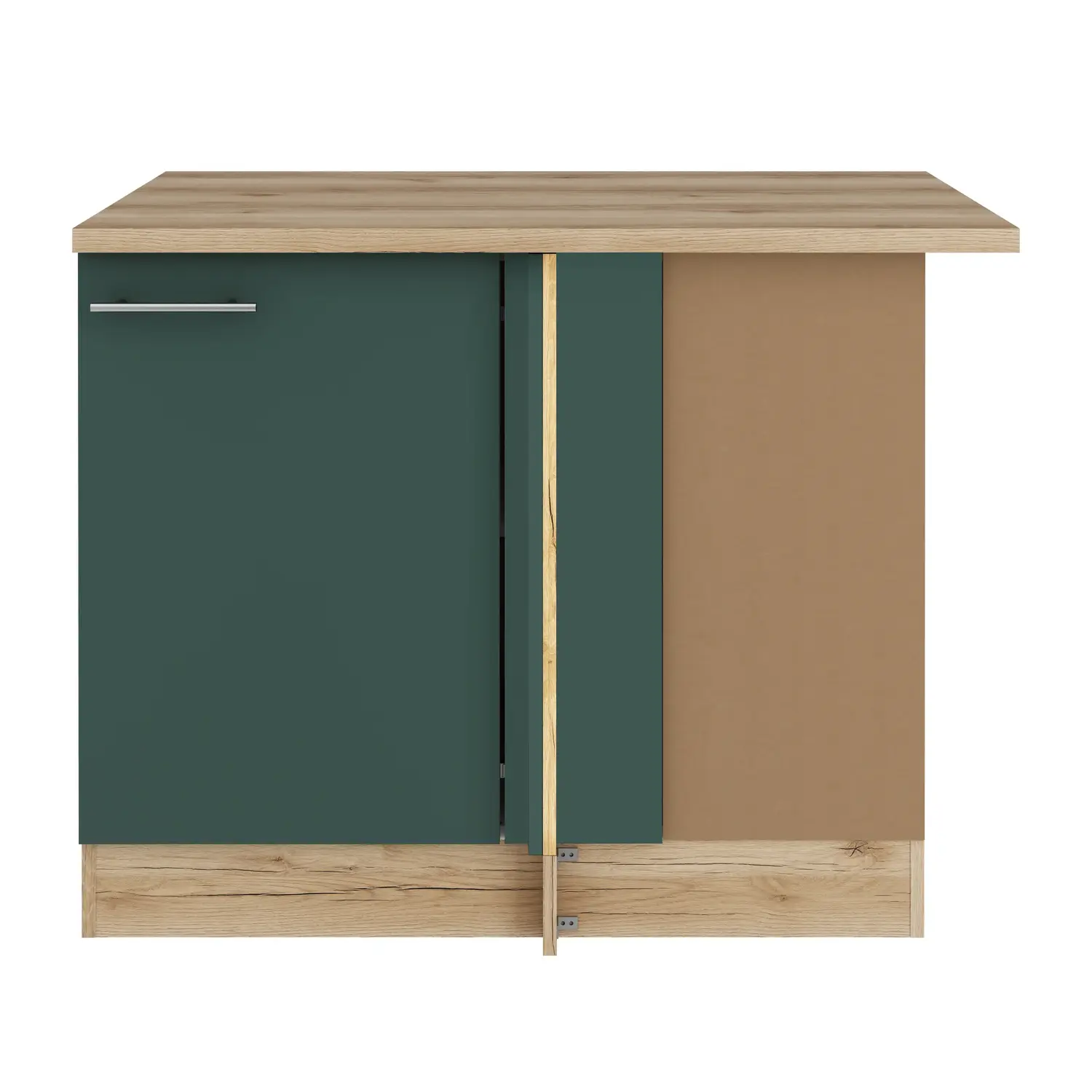 Eckunterschrank OPTIFIT Savona 100 cm Steingrün