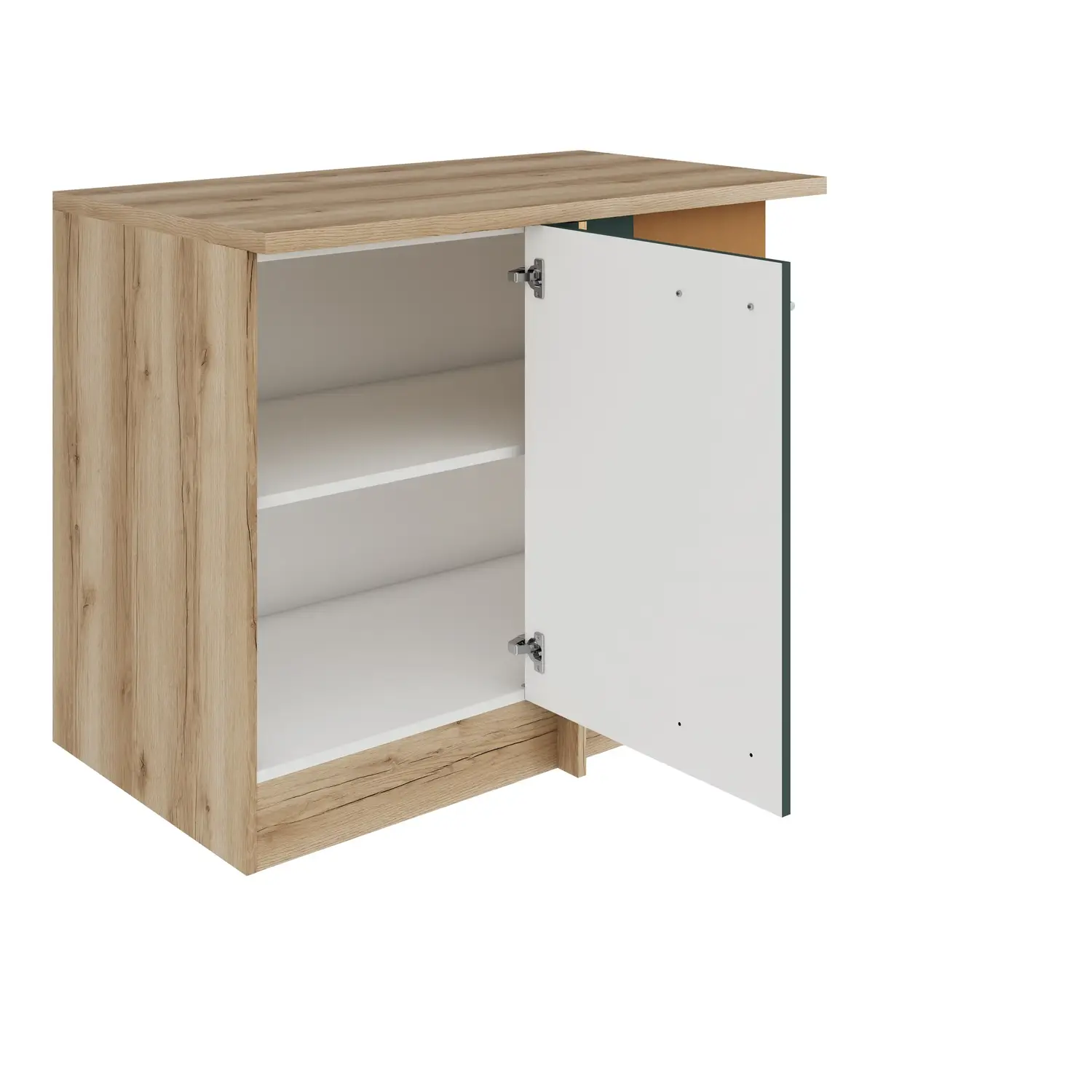 Eckunterschrank OPTIFIT Savona 100 cm Steingrün