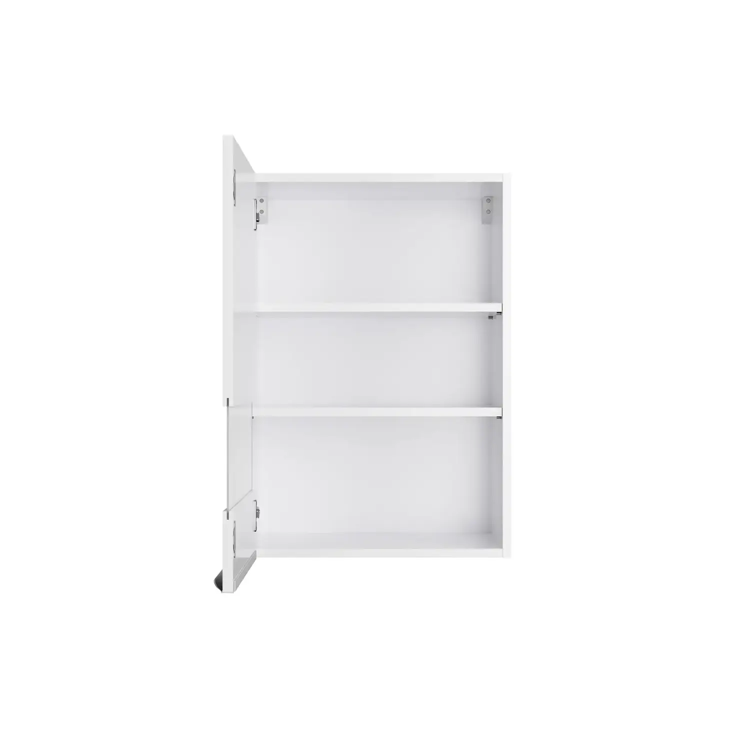 Hängeschrank mit Glastür OPTIFIT Arvid 50 cm Weiß Glanz