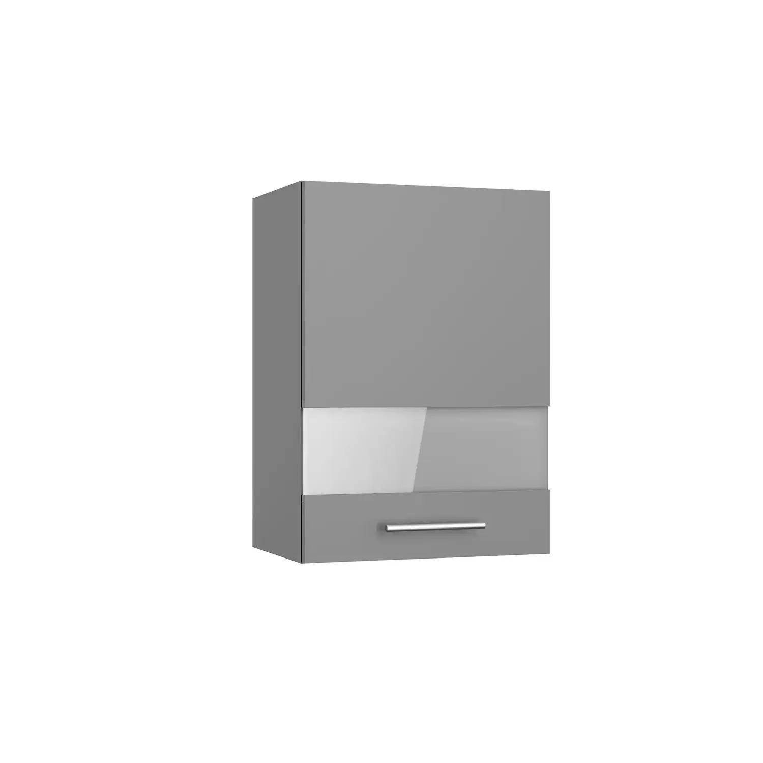 Hängeschrank mit Glastür OPTIFIT Mats 50 cm Basaltgrau