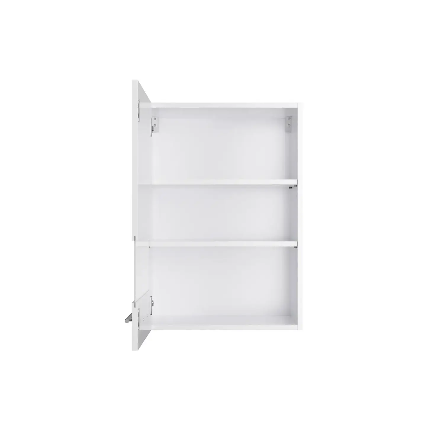 Hängeschrank mit Glastür OPTIFIT Rurik 50 cm Weiß Glanz