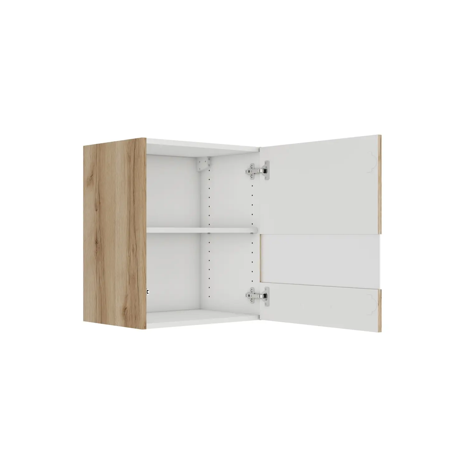 Hängeschrank mit Glastür OPTIFIT Kaya 50 cm Wildeiche