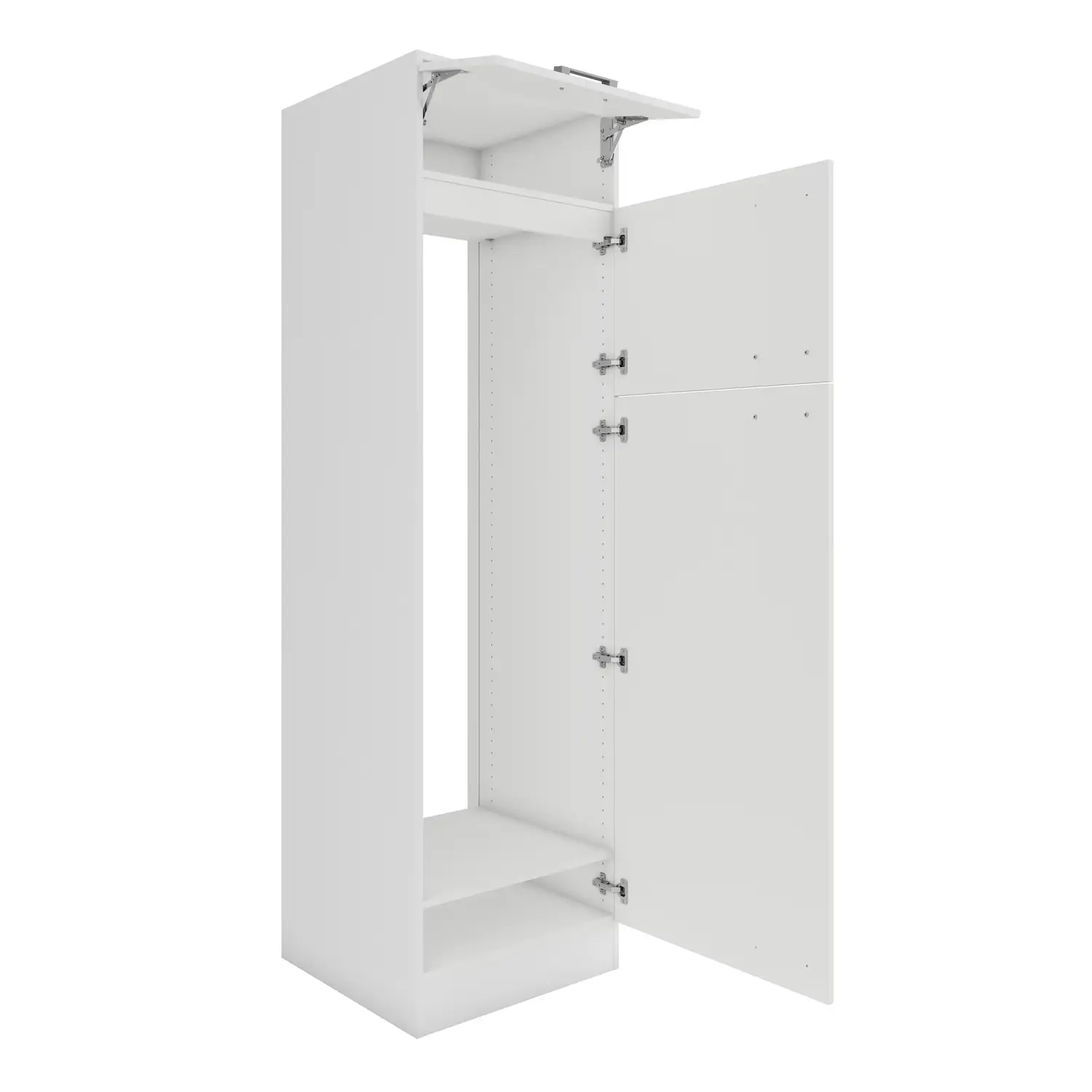 Umbauschrank für Kühl-Gefrier-Kombination OPTIFIT Oslo 60 cm Weiß