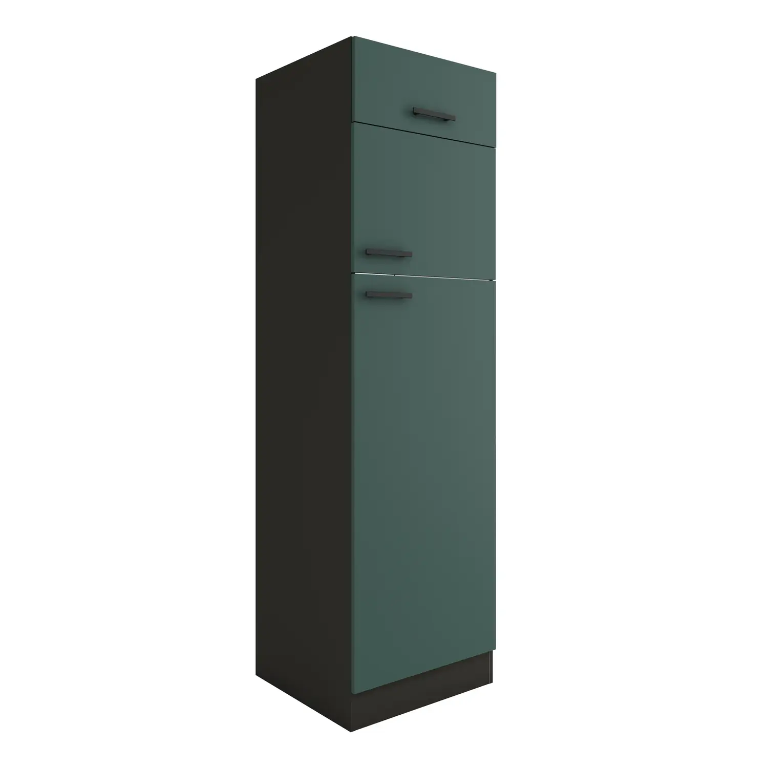 Umbauschrank für Kühl-Gefrier-Kombination OPTIFIT Verona 60 cm Steingrün