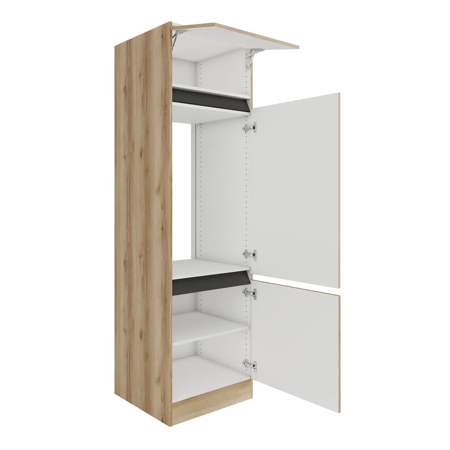 Umbauschrank für Kühlschrank OPTIFIT Kaya 60 cm Wildeiche