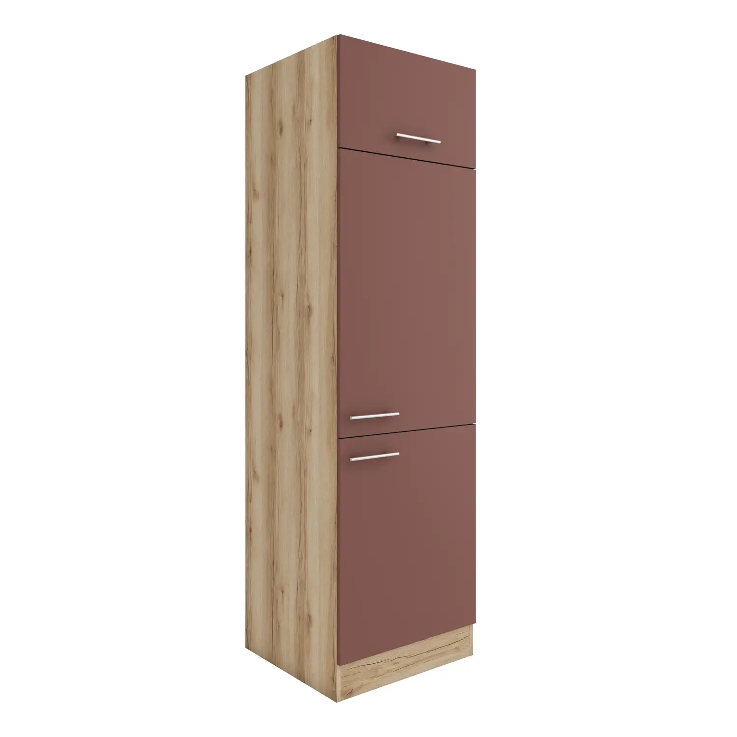 Umbauschrank für Kühlschrank OPTIFIT Bari 60 cm Rostrot