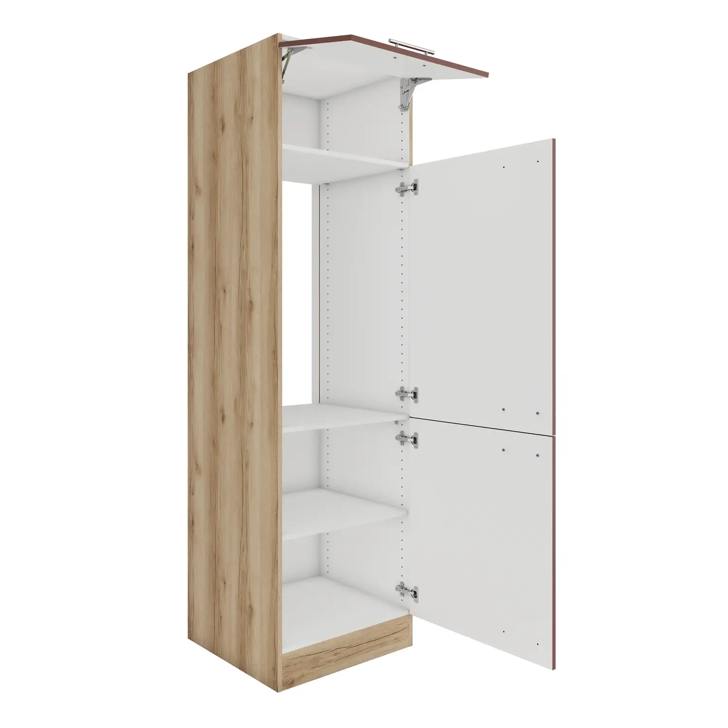 Umbauschrank für Kühlschrank OPTIFIT Bari 60 cm Rostrot