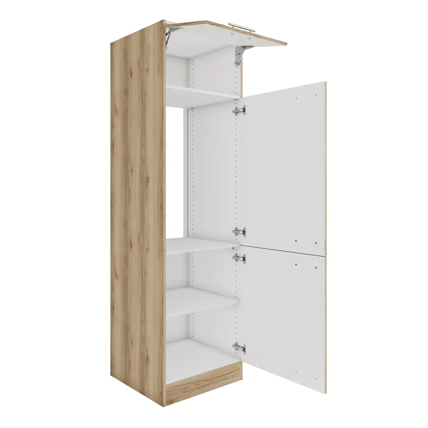 Umbauschrank für Kühlschrank OPTIFIT Livorno 60 cm Wildeiche