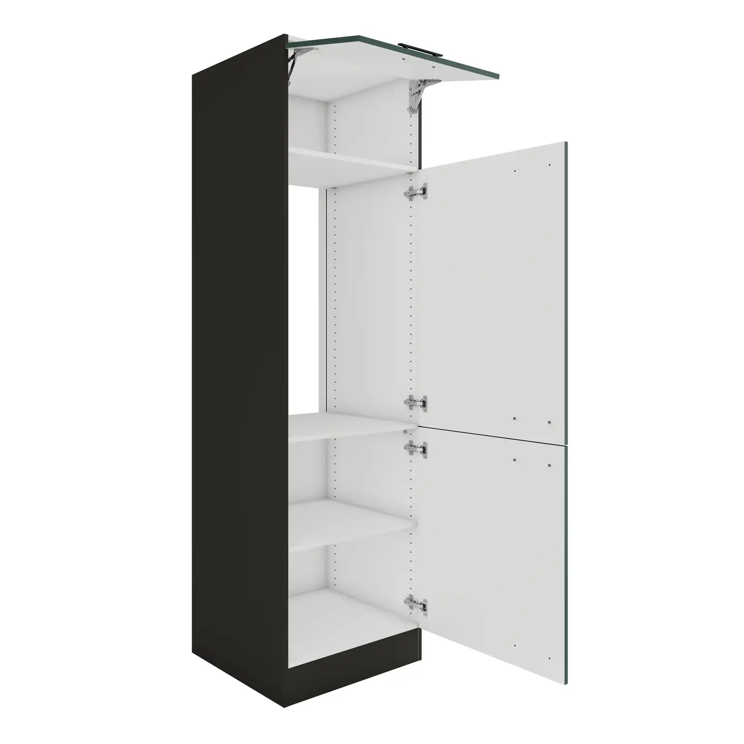 Umbauschrank für Kühlschrank OPTIFIT Verona 60 cm Steingrün