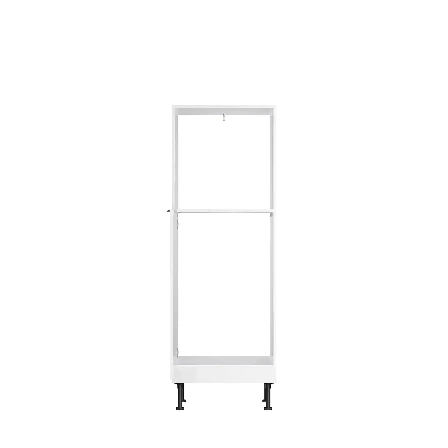 Umbauschrank für Backofen und Kühlschrank OPTIFIT Arvid 60 cm Weiß Glanz