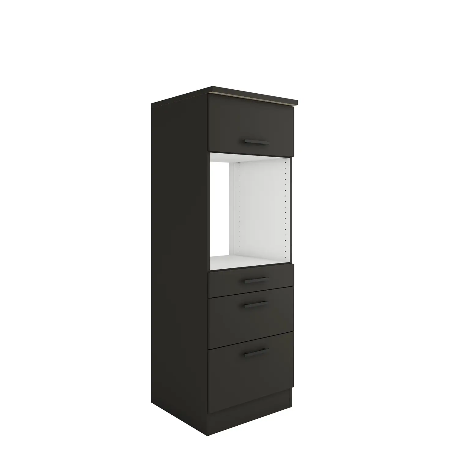 Umbauschrank für Backofen OPTIFIT Madrid 60 cm Anthrazit