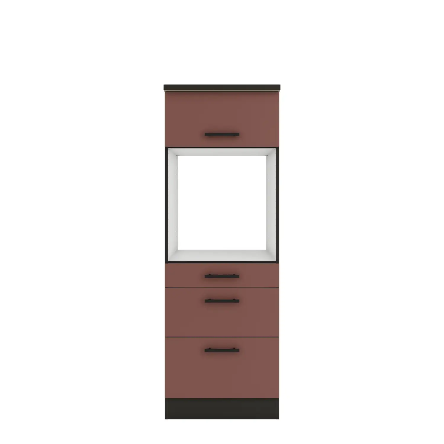 Umbauschrank für Backofen OPTIFIT Nizza 60 cm Rostrot