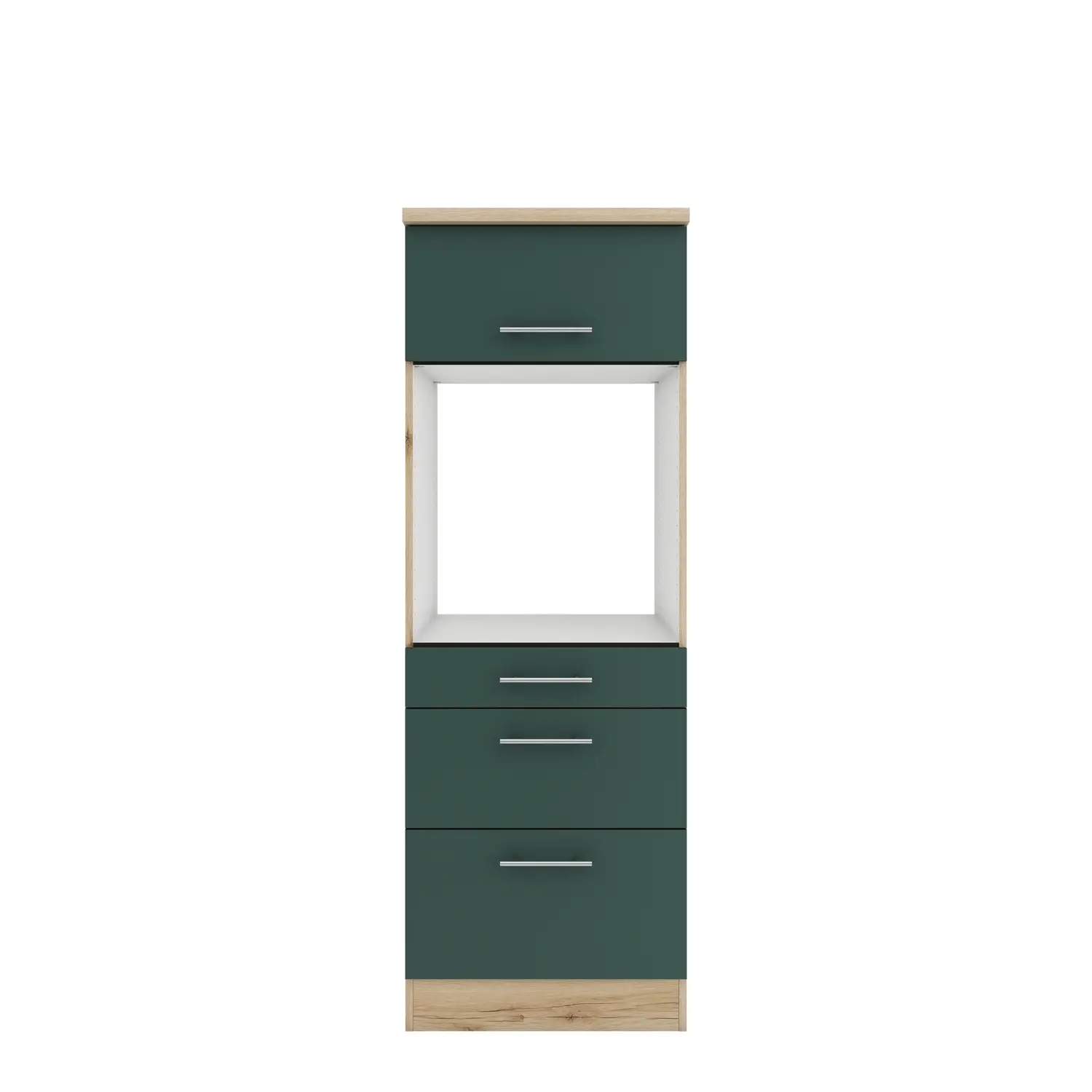 Umbauschrank für Backofen OPTIFIT Savona 60 cm Steingrün