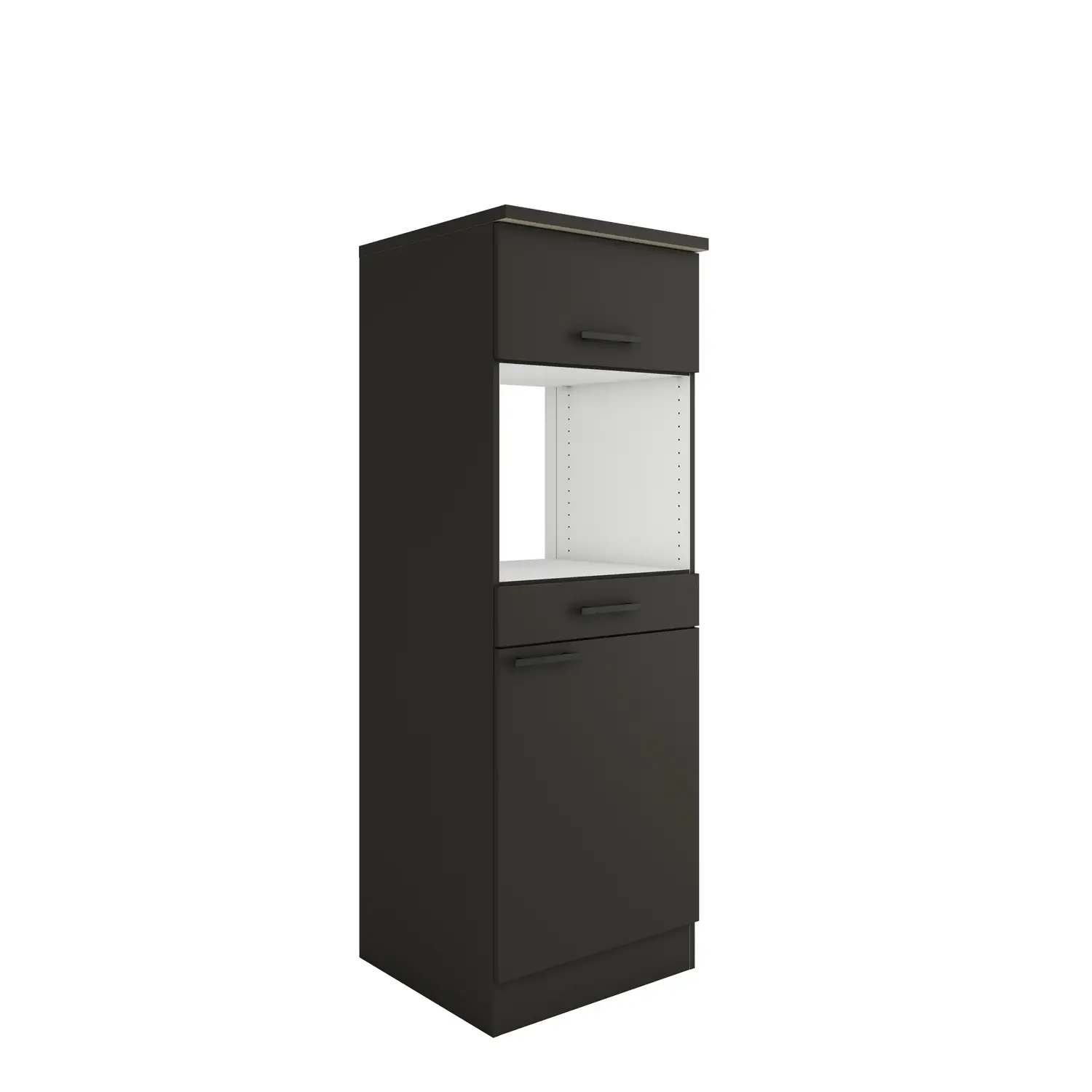 Umbauschrank für Mikrowelle OPTIFIT Madrid 60 cm Anthrazit