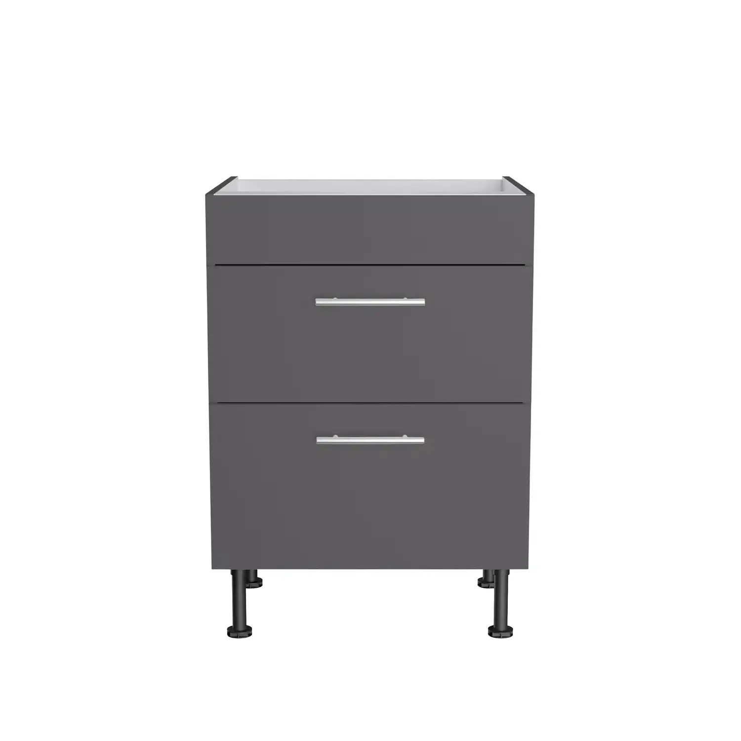 Unterschrank für Kochfeld OPTIFIT Ingvar 60 cm Anthrazit