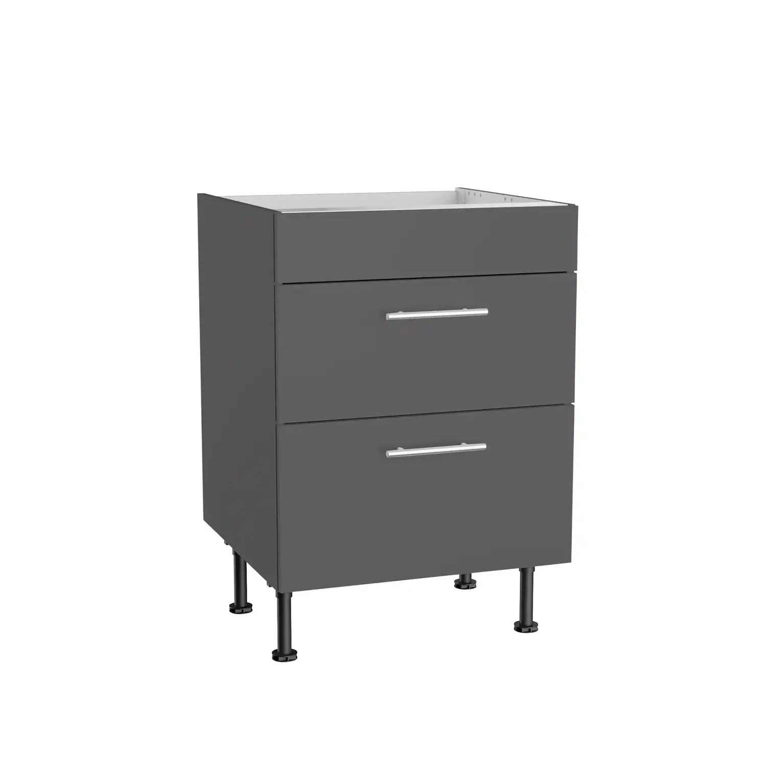 Unterschrank für Kochfeld OPTIFIT Ingvar 60 cm Anthrazit