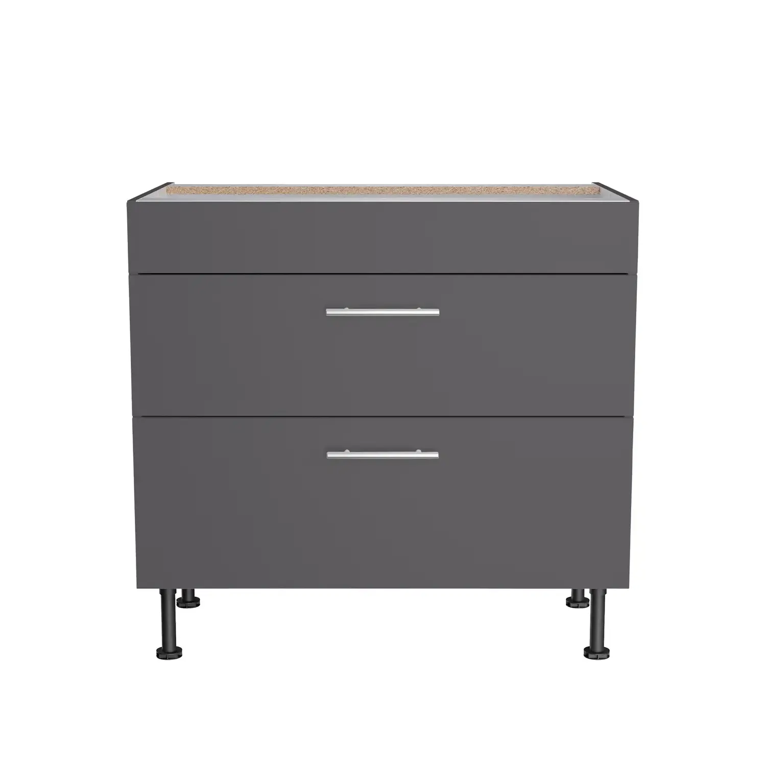 Unterschrank für Kochfeld OPTIFIT Ingvar 90 cm Anthrazit