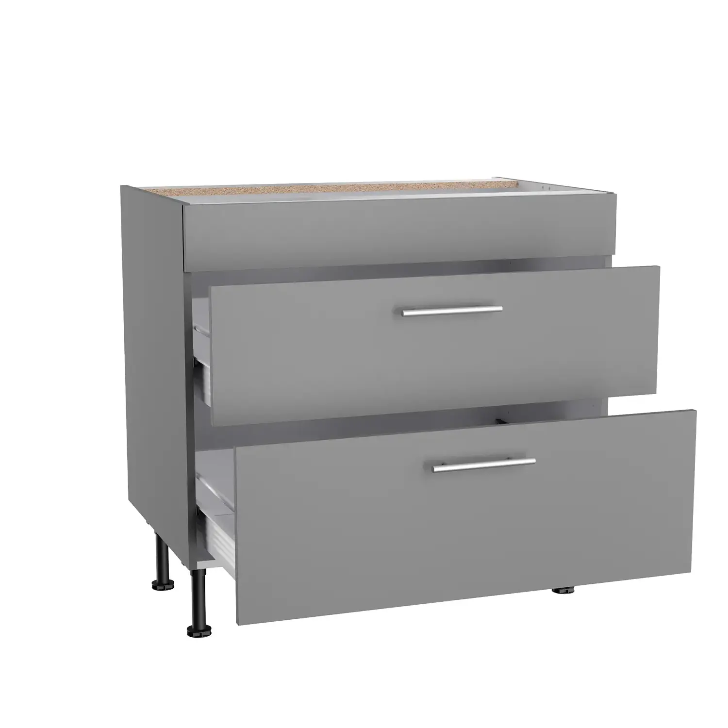 Unterschrank für Kochfeld OPTIFIT Mats 90 cm Basaltgrau