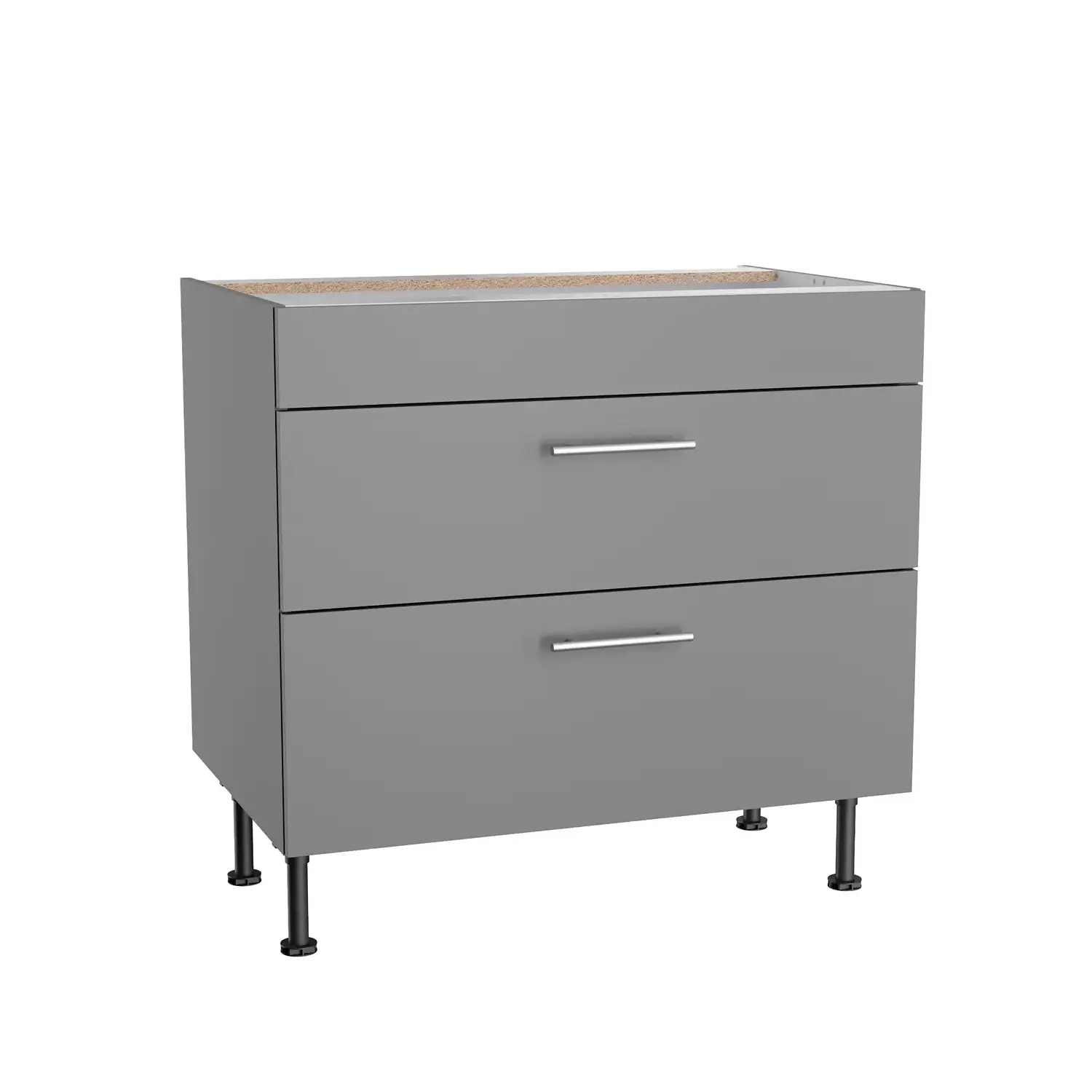 Unterschrank für Kochfeld OPTIFIT Mats 90 cm Basaltgrau