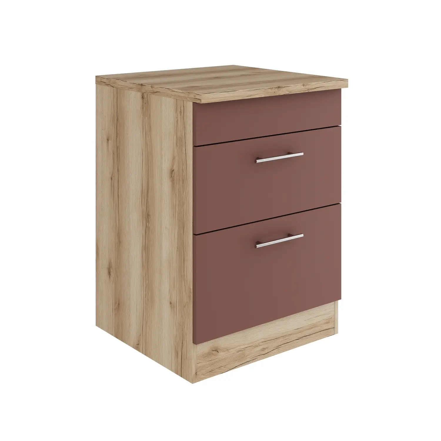 Unterschrank für Kochfeld OPTIFIT Bari 60 cm Rostrot