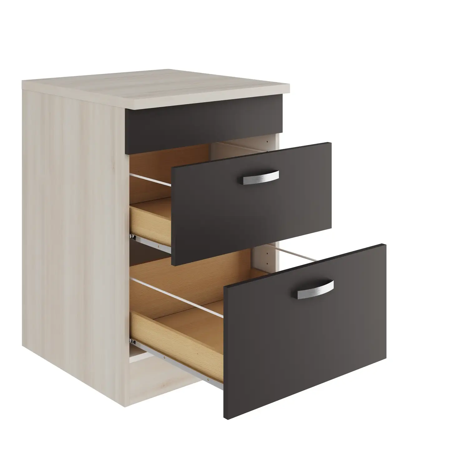 Unterschrank für Kochfeld OPTIFIT Faro 60 cm Anthrazit