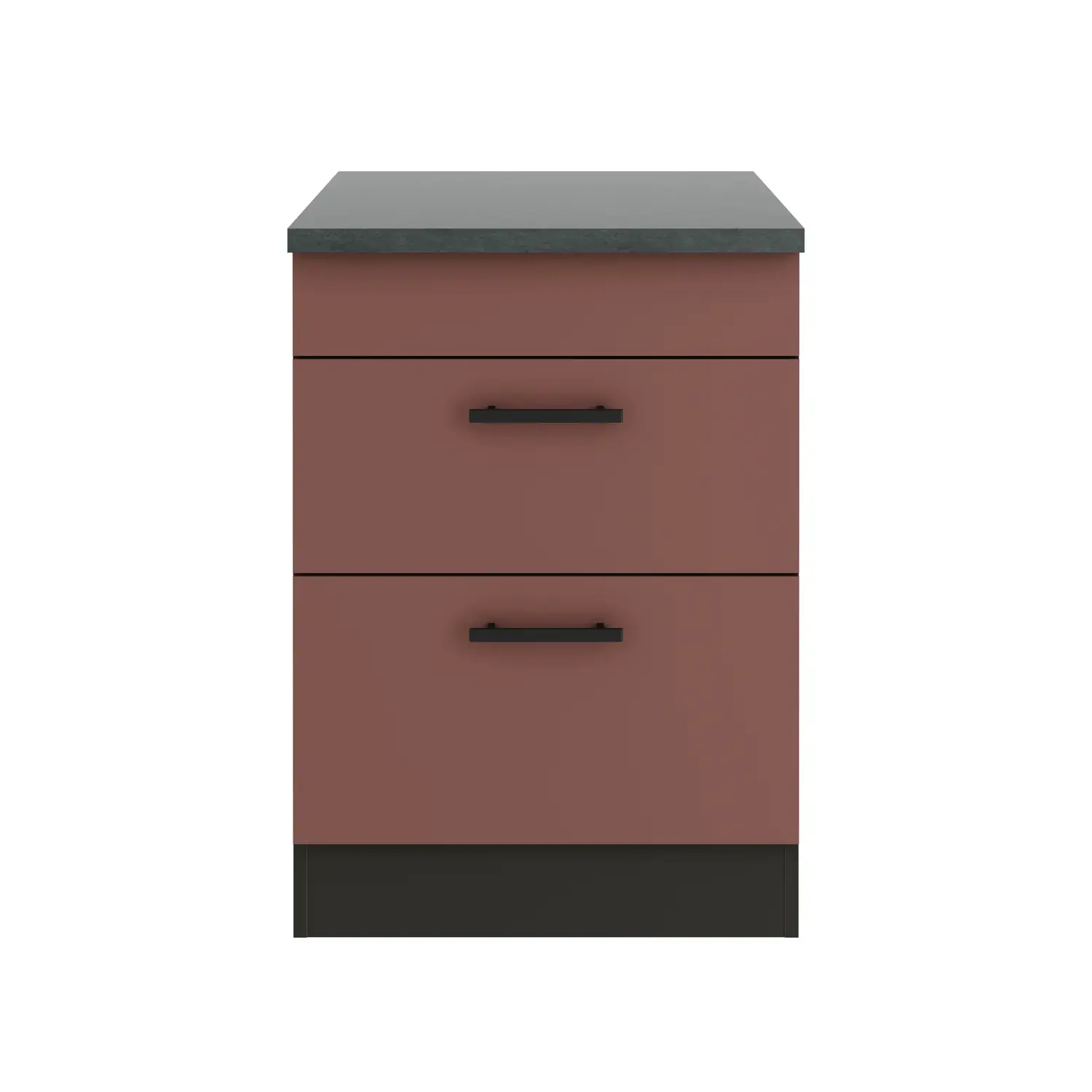 Unterschrank für Kochfeld OPTIFIT Nizza 60 cm Rostrot