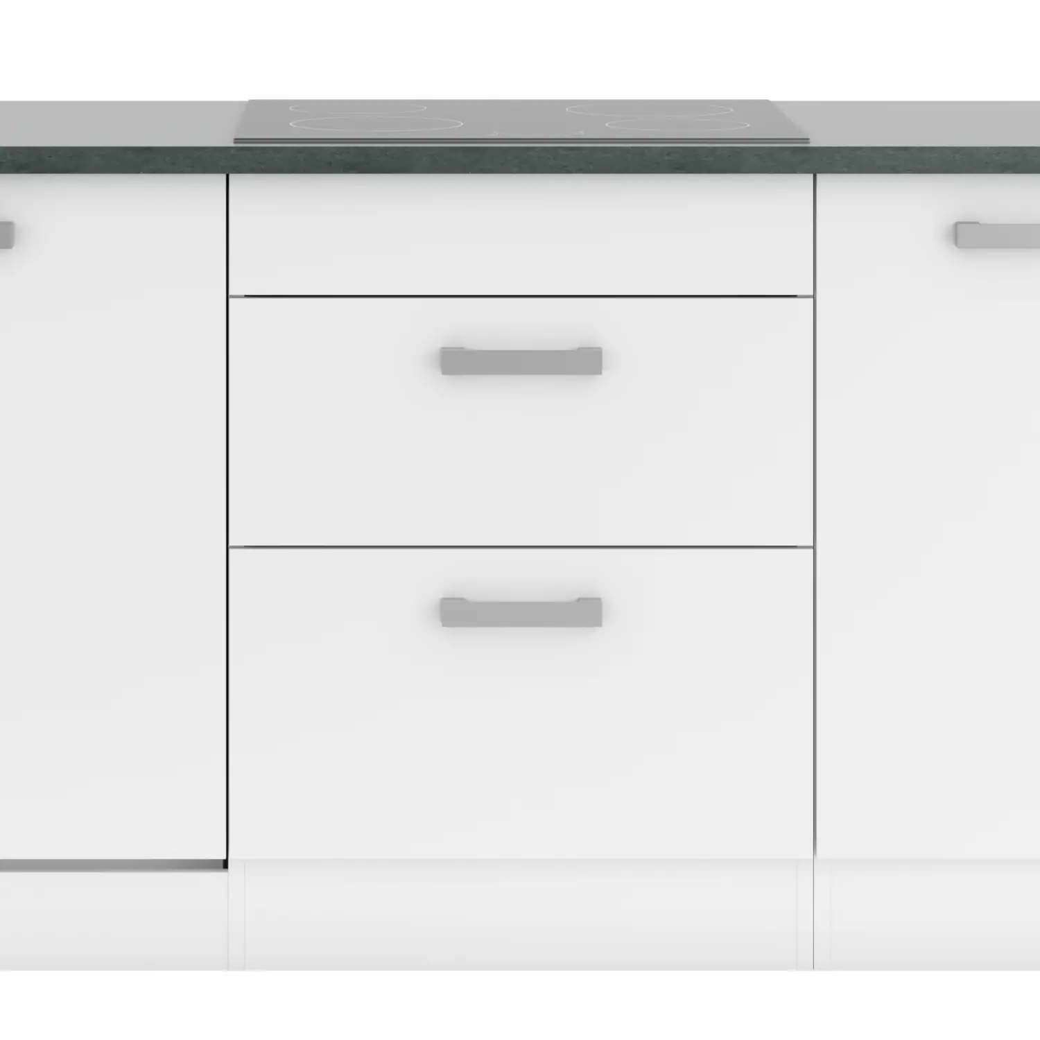 Unterschrank für Kochfeld OPTIFIT Oslo 60 cm Weiß