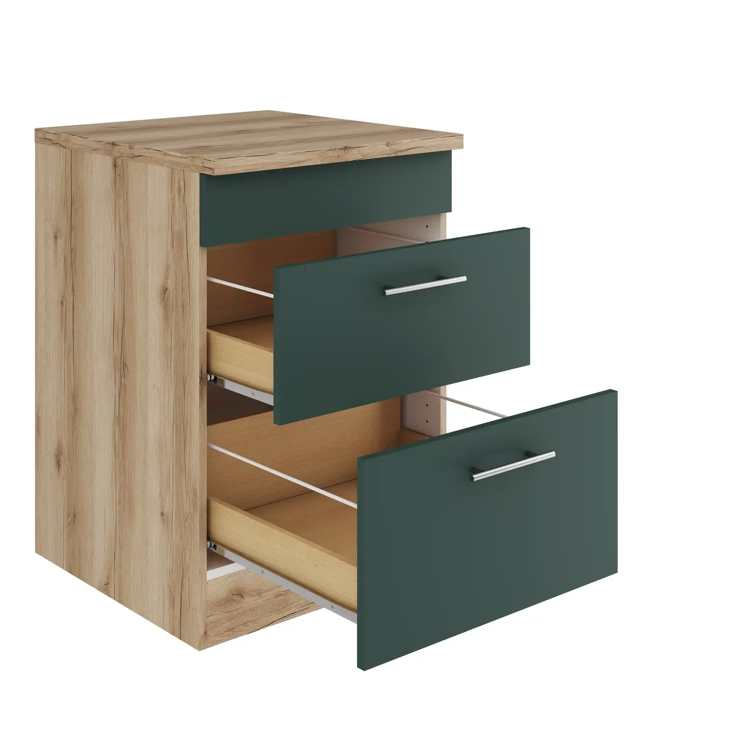 Unterschrank für Kochfeld OPTIFIT Savona 60 cm Steingrün